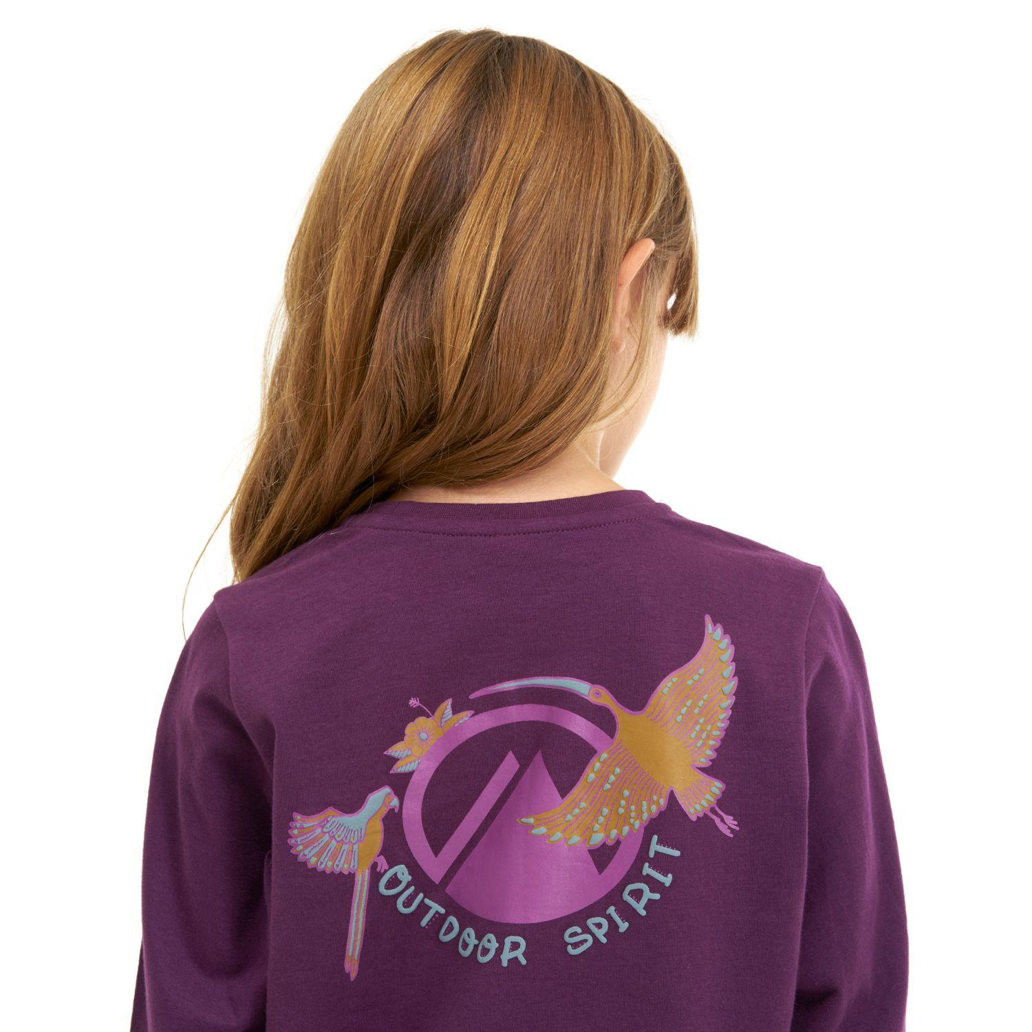 Polera Niña Logo Long-Sleeve Cotton T-Shirt Uva Lippi-5