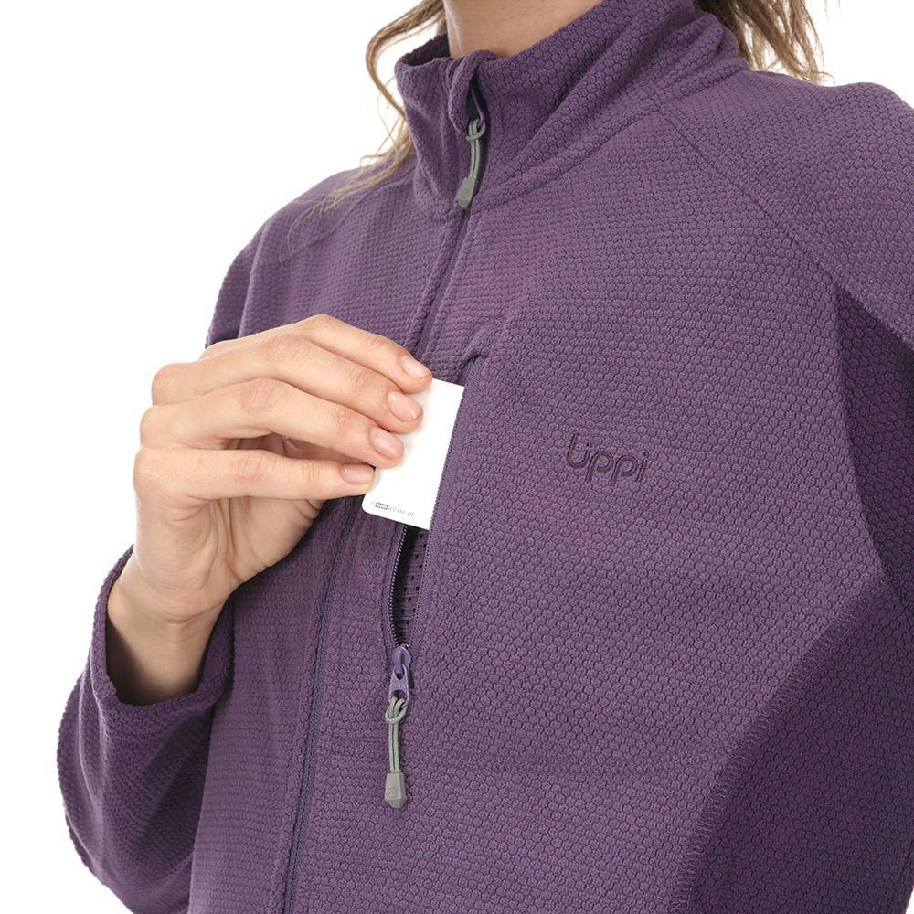 Poleron Mujer Numan Nano-F Jacket Purpura Claro Lippi-3