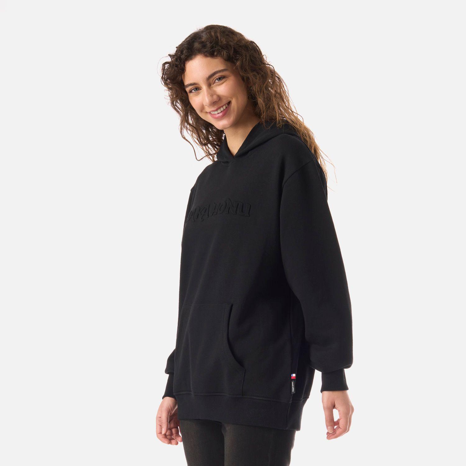 Polerón Mujer Motomami Hoody Negro Haka Honu V26-1