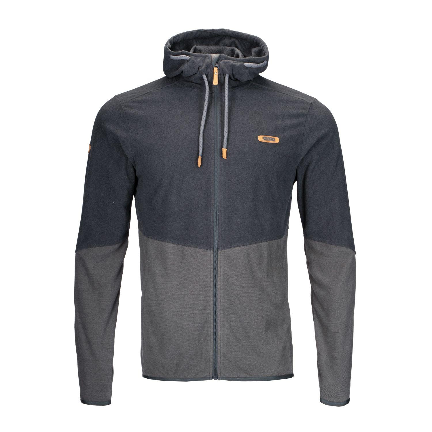 Poleron Hombre Stripes Nano-F Full Zip Hoody Grafito Lippi I20-0