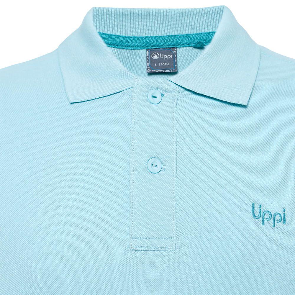 Polera Hombre First Class Elastic Polo Verde Agua Lippi-2