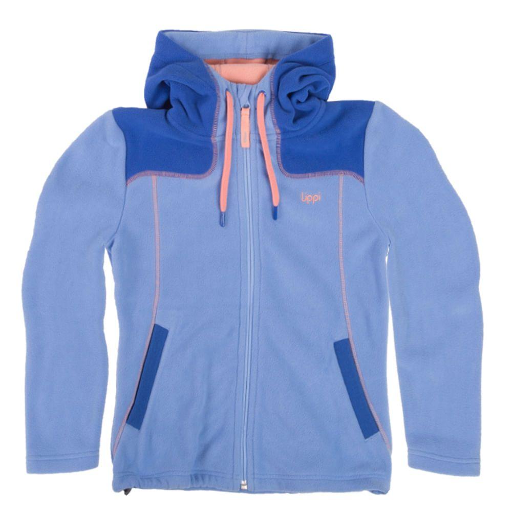 Poleron Niña Therm-Pro Hoody Lavanda / Azul Violeta / Salmon Lippi-0
