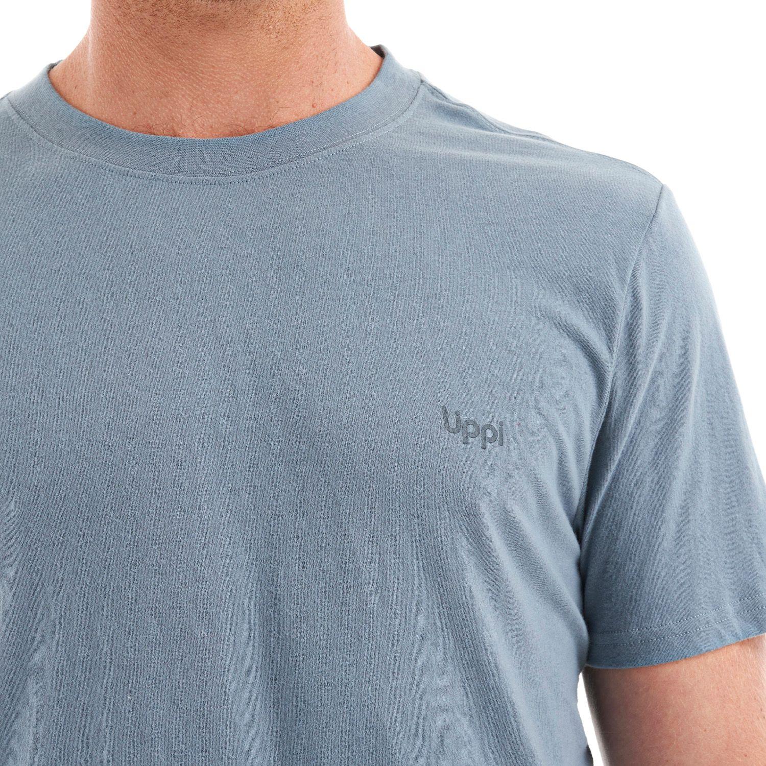 Polera Hombre Ulmo Cotton UV-Stop T-Shirt Celeste Oscuro Lippi-6