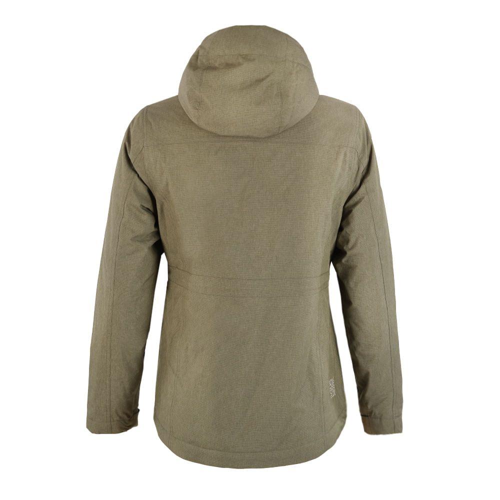 Chaqueta Mujer Linque B-Dry Hoody Jacket Melange Verde Claro Lippi-1