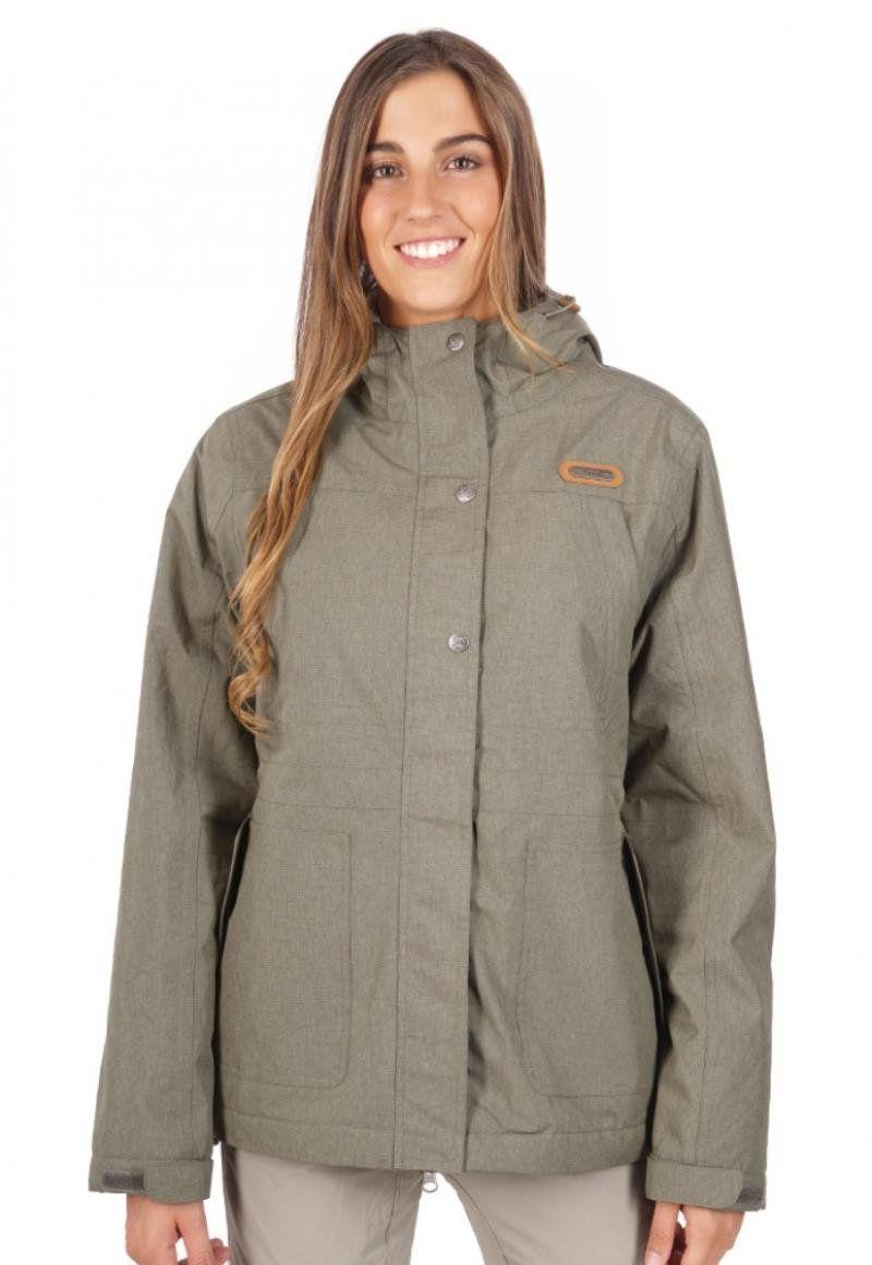 Chaqueta Mujer Linque B-Dry Hoody Jacket Melange Verde Claro Lippi-2