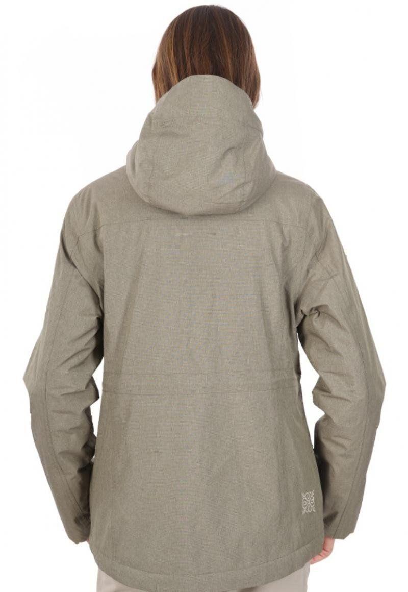 Chaqueta Mujer Linque B-Dry Hoody Jacket Melange Verde Claro Lippi-3