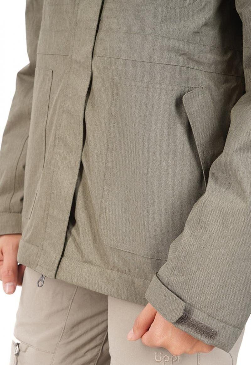 Chaqueta Mujer Linque B-Dry Hoody Jacket Melange Verde Claro Lippi-4