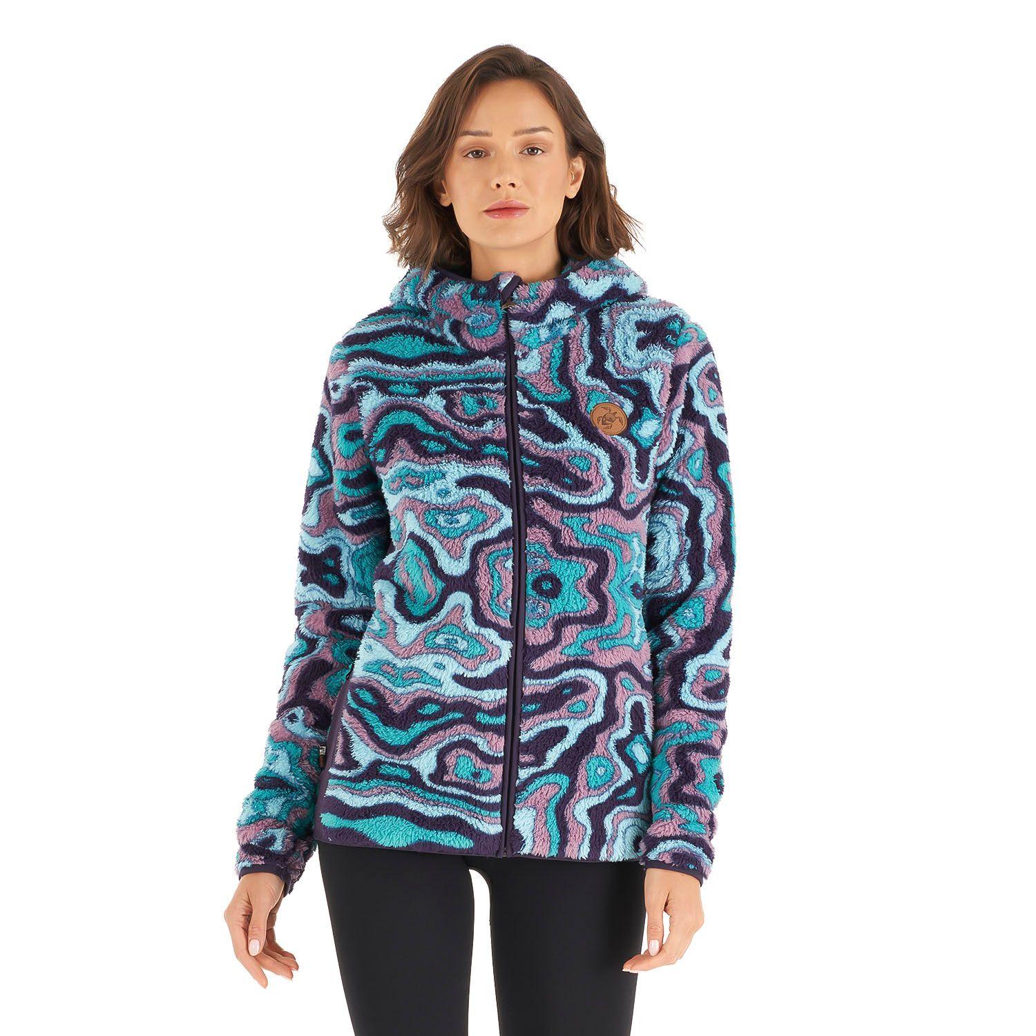 Chaqueta Mujer Calur-oso Print Turquesa Haka Honu-1