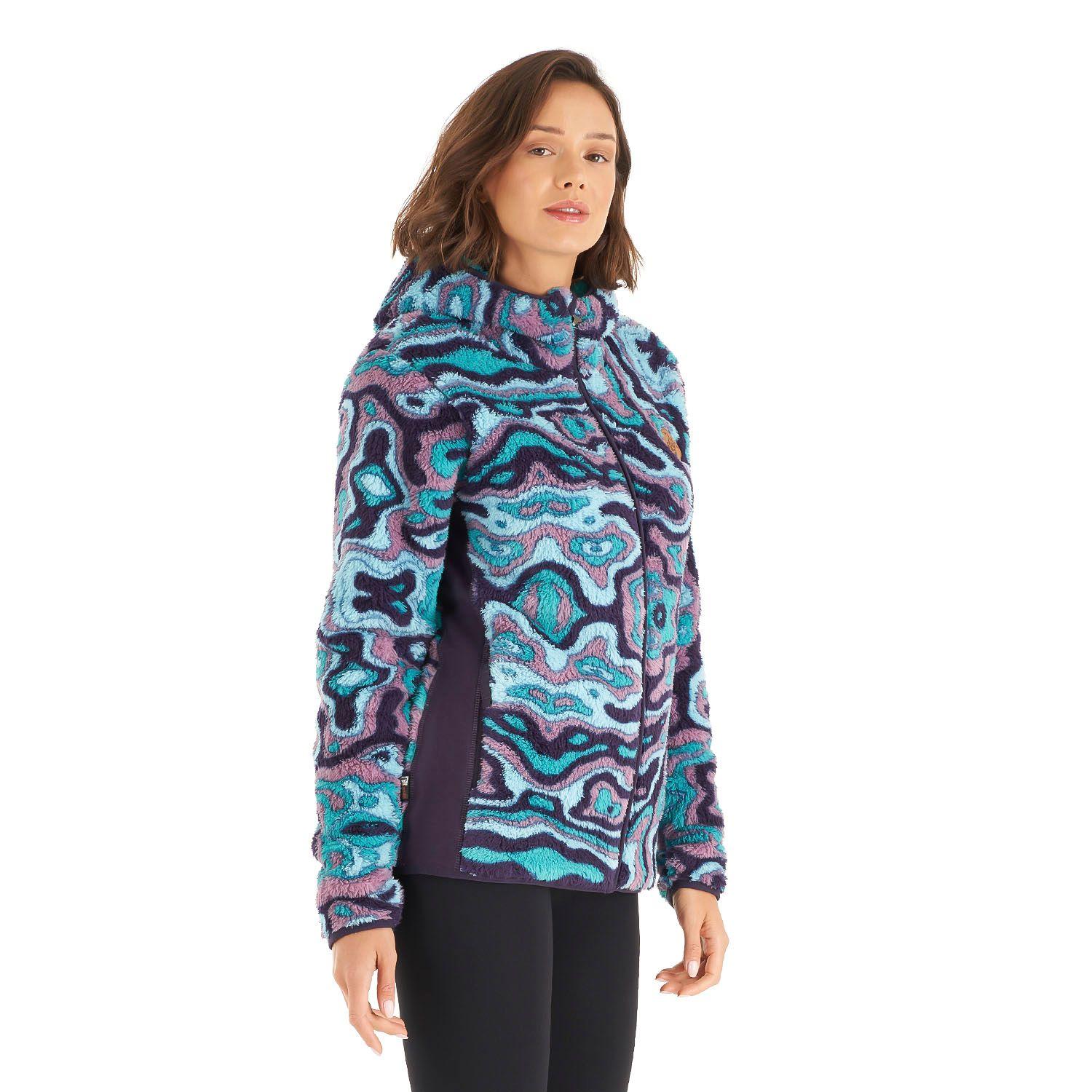 Chaqueta Mujer Calur-oso Print Turquesa Haka Honu-2