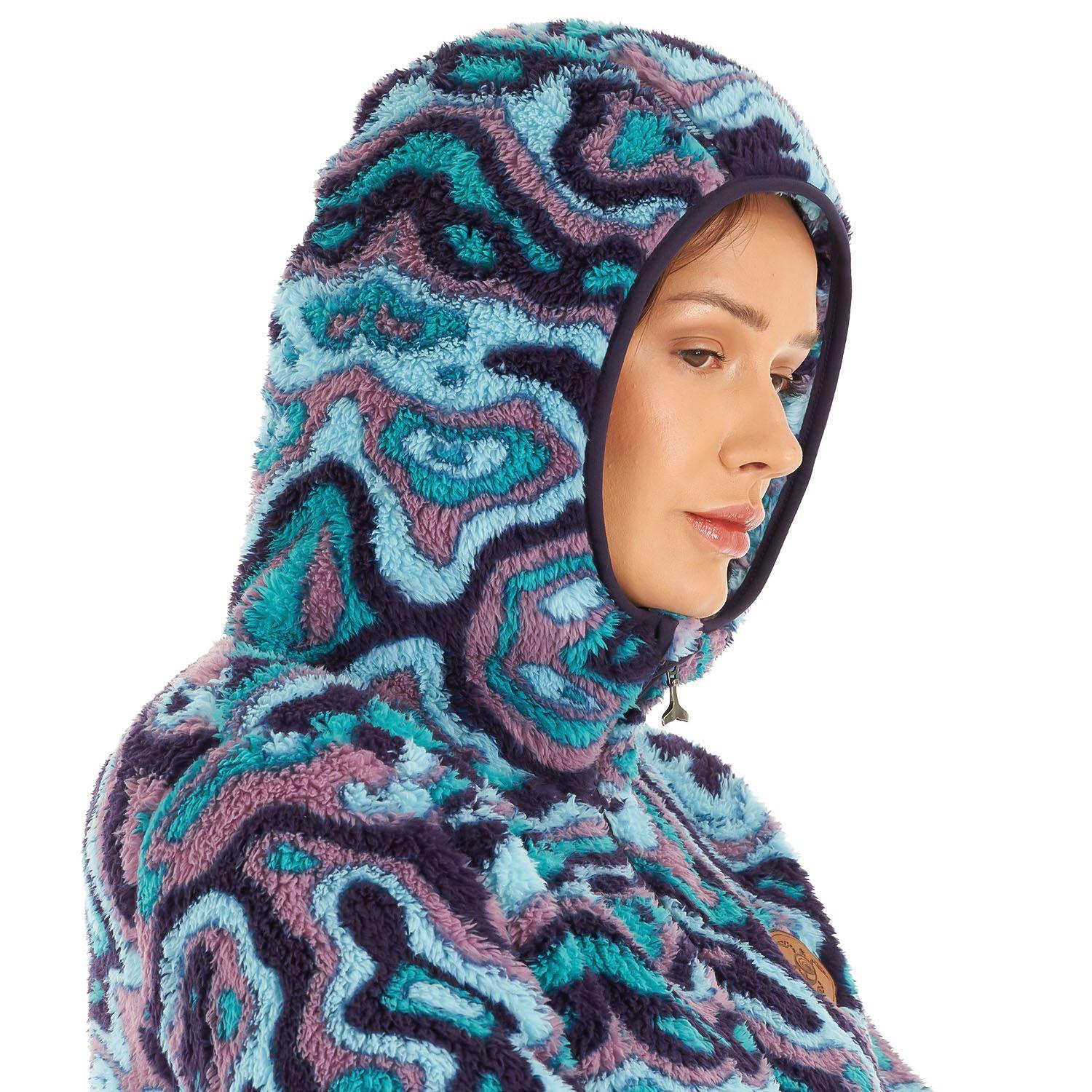 Chaqueta Mujer Calur-oso Print Turquesa Haka Honu-6