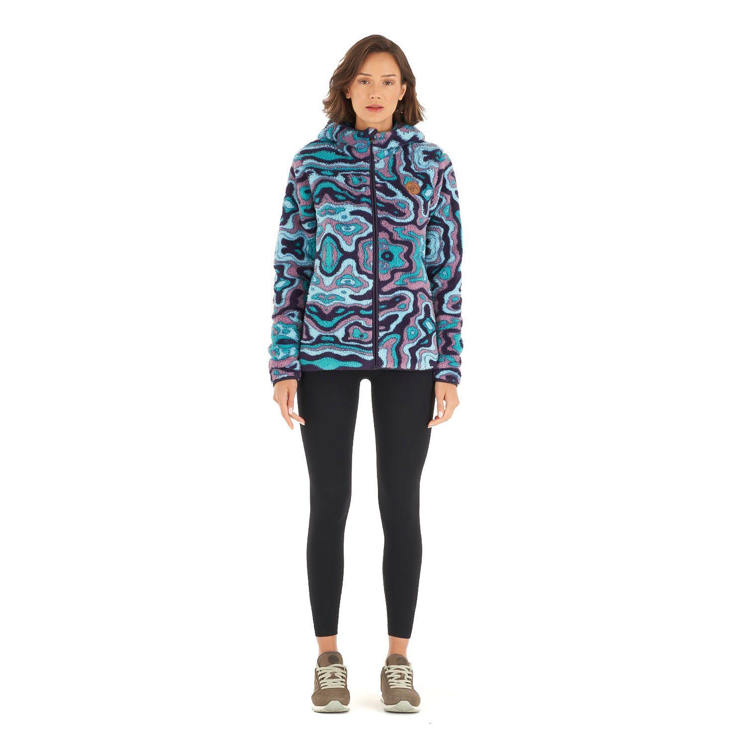 Chaqueta Mujer Calur-oso Print Turquesa Haka Honu-8