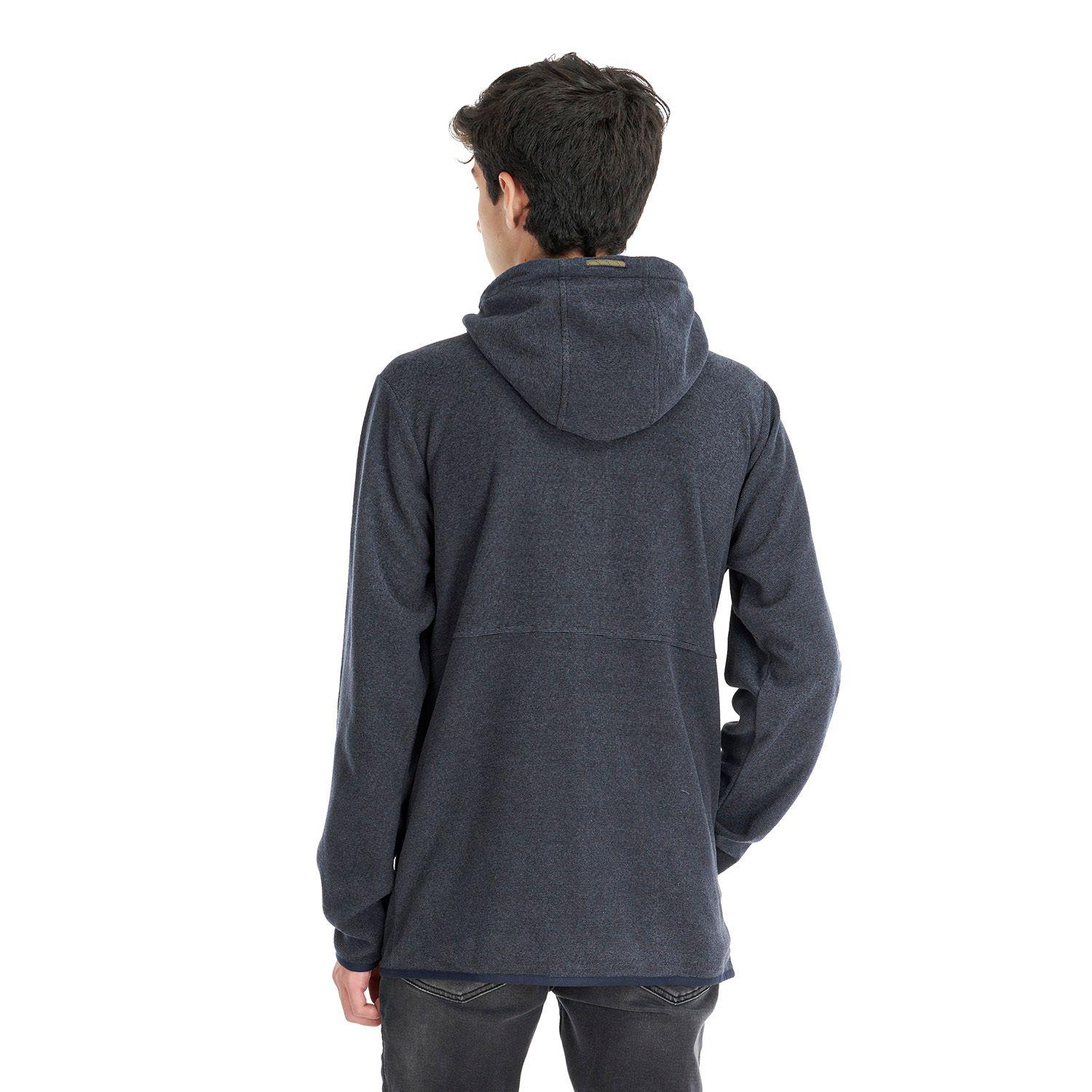 Poleron Teen Boy Stripes Nano-F Full Zip Azul Piedra Lippi-2