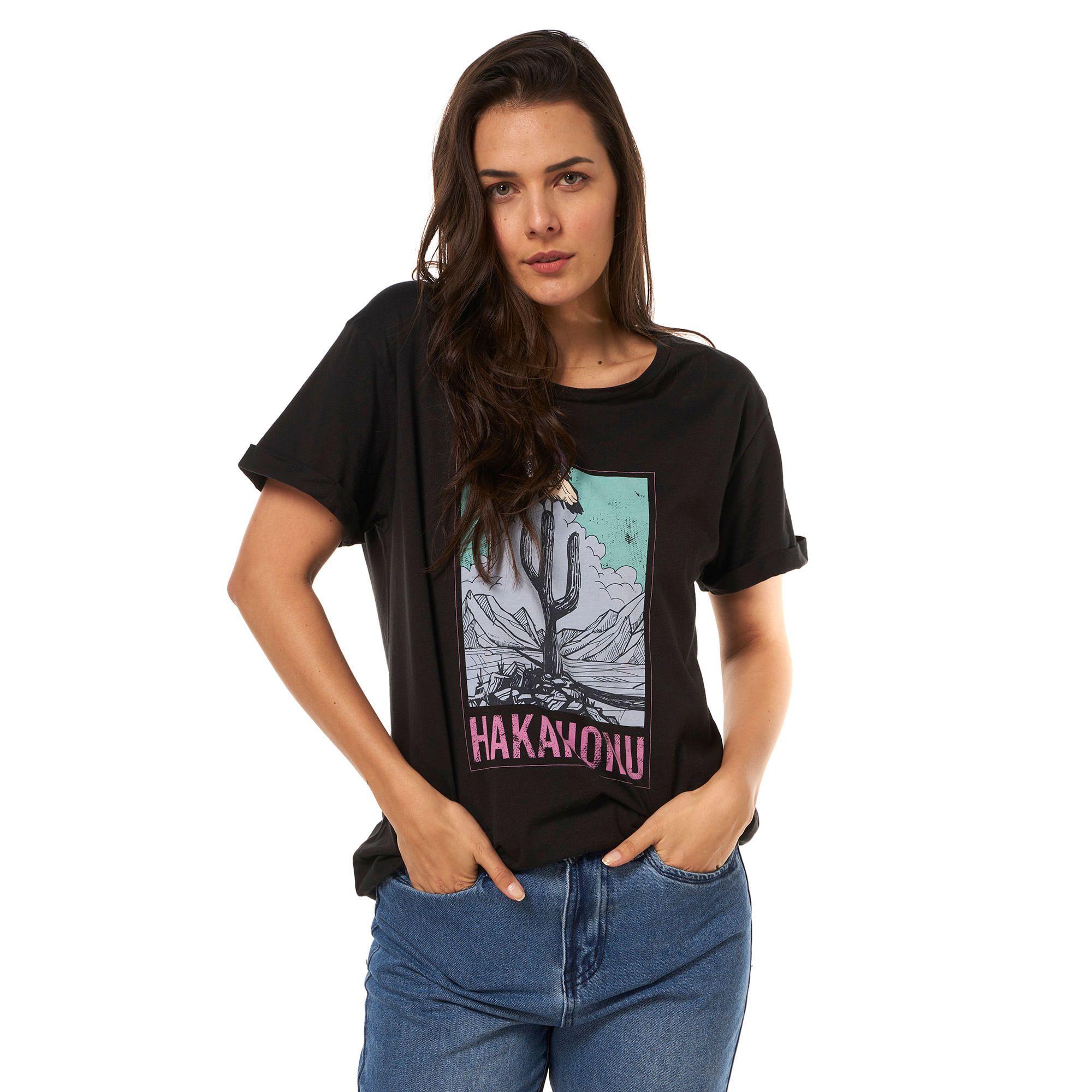Polera Mujer Pelolaila Negro Haka Honu-0