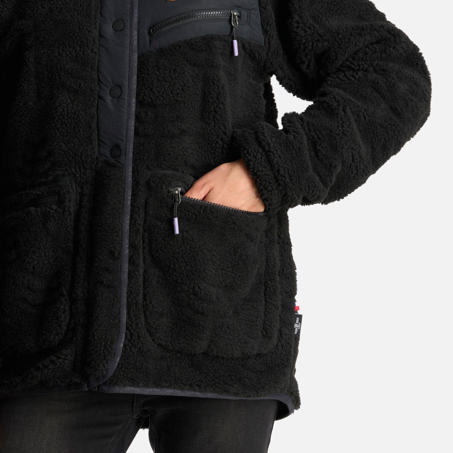 Poleron Mujer Zip-Porrito Negro Haka Honu-5