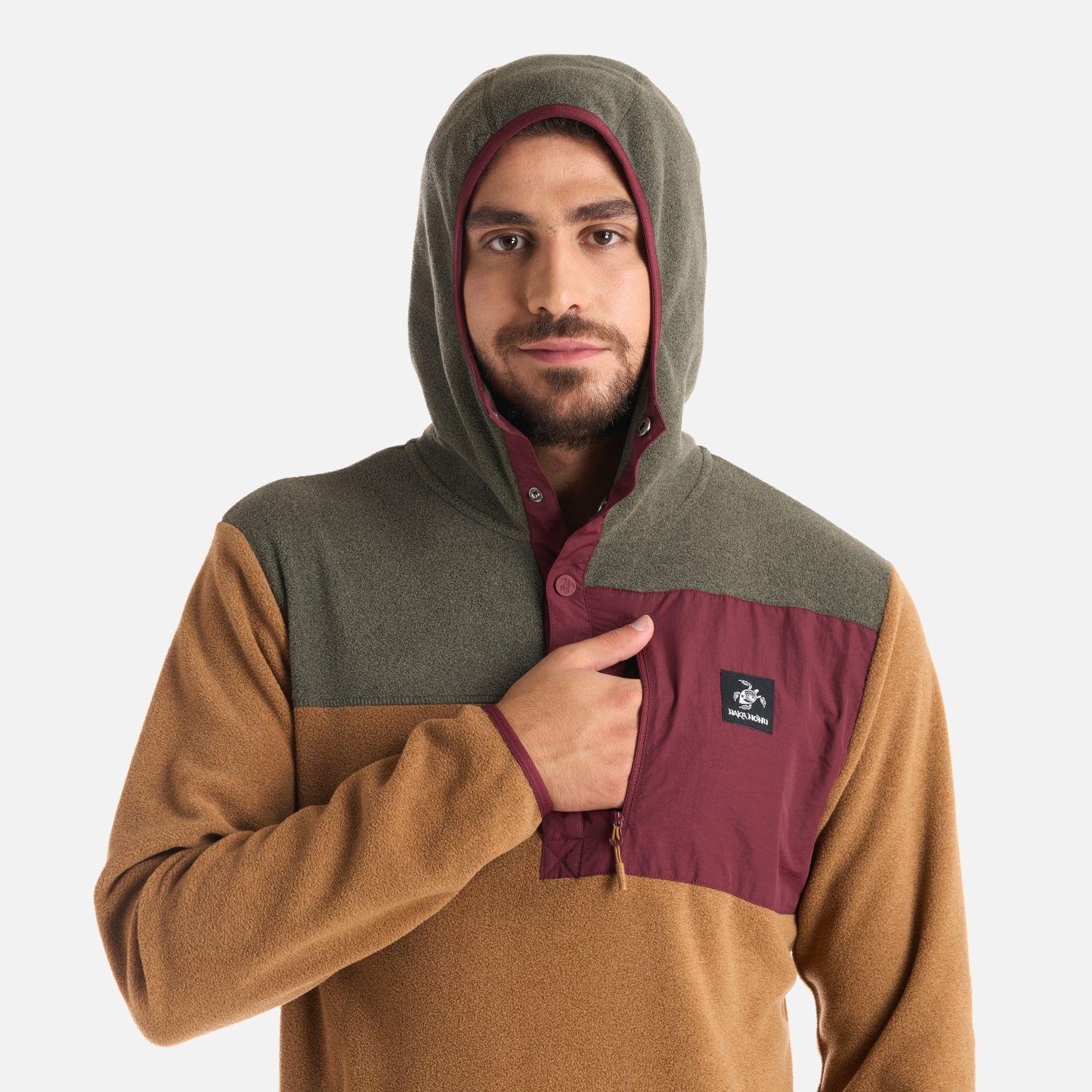 Polerón Hombre Tokerau Hoody Mostaza Haka Honu I25-3