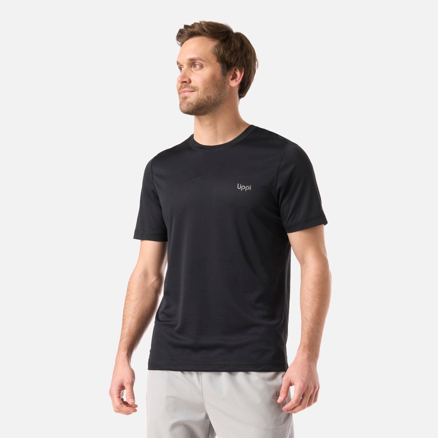 Polera Hombre Core Q-Dry T-Shirt Negro Lippi V26-0