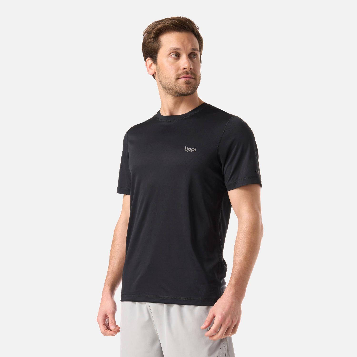 Polera Hombre Core Q-Dry T-Shirt Negro Lippi V26-1