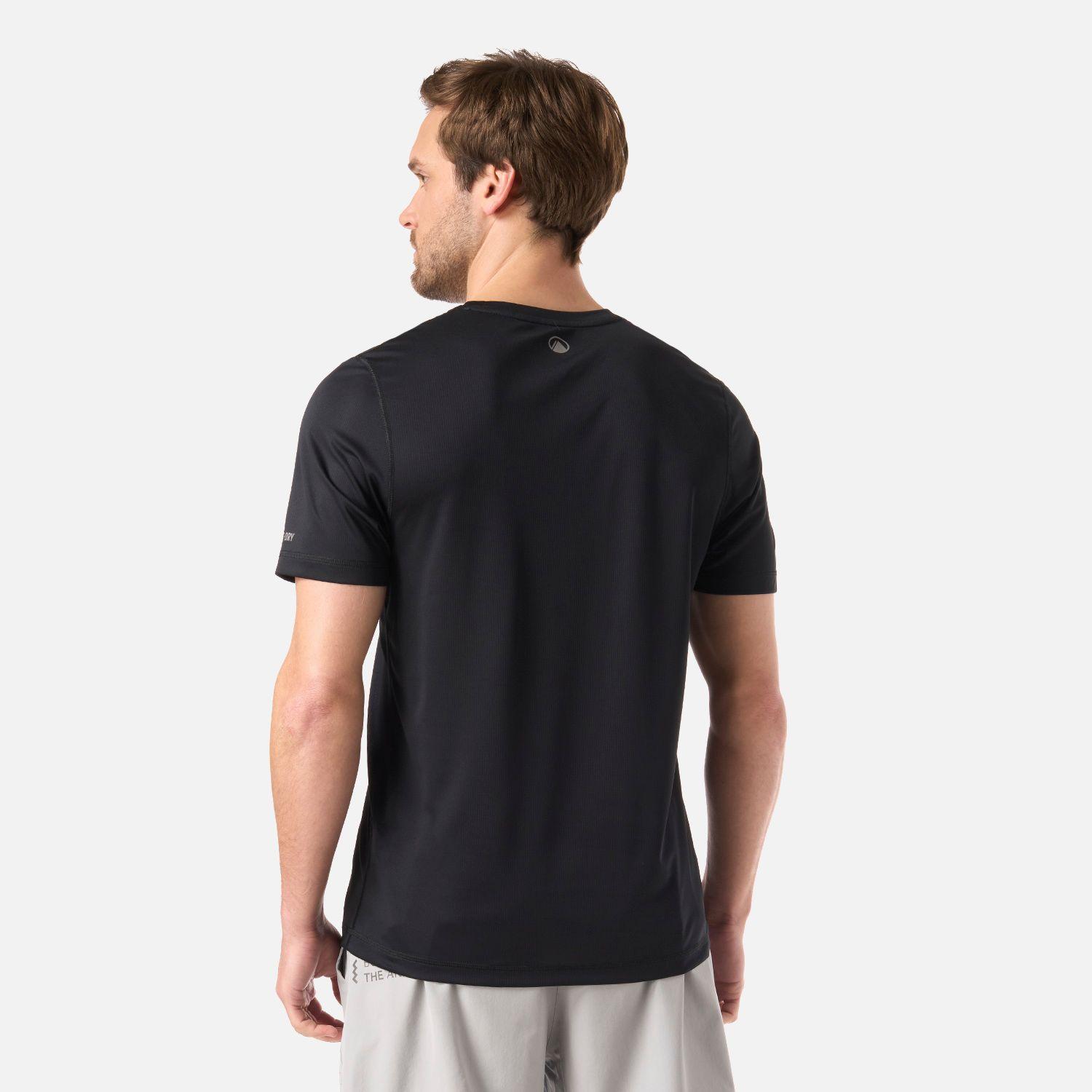 Polera Hombre Core Q-Dry T-Shirt Negro Lippi V26-2