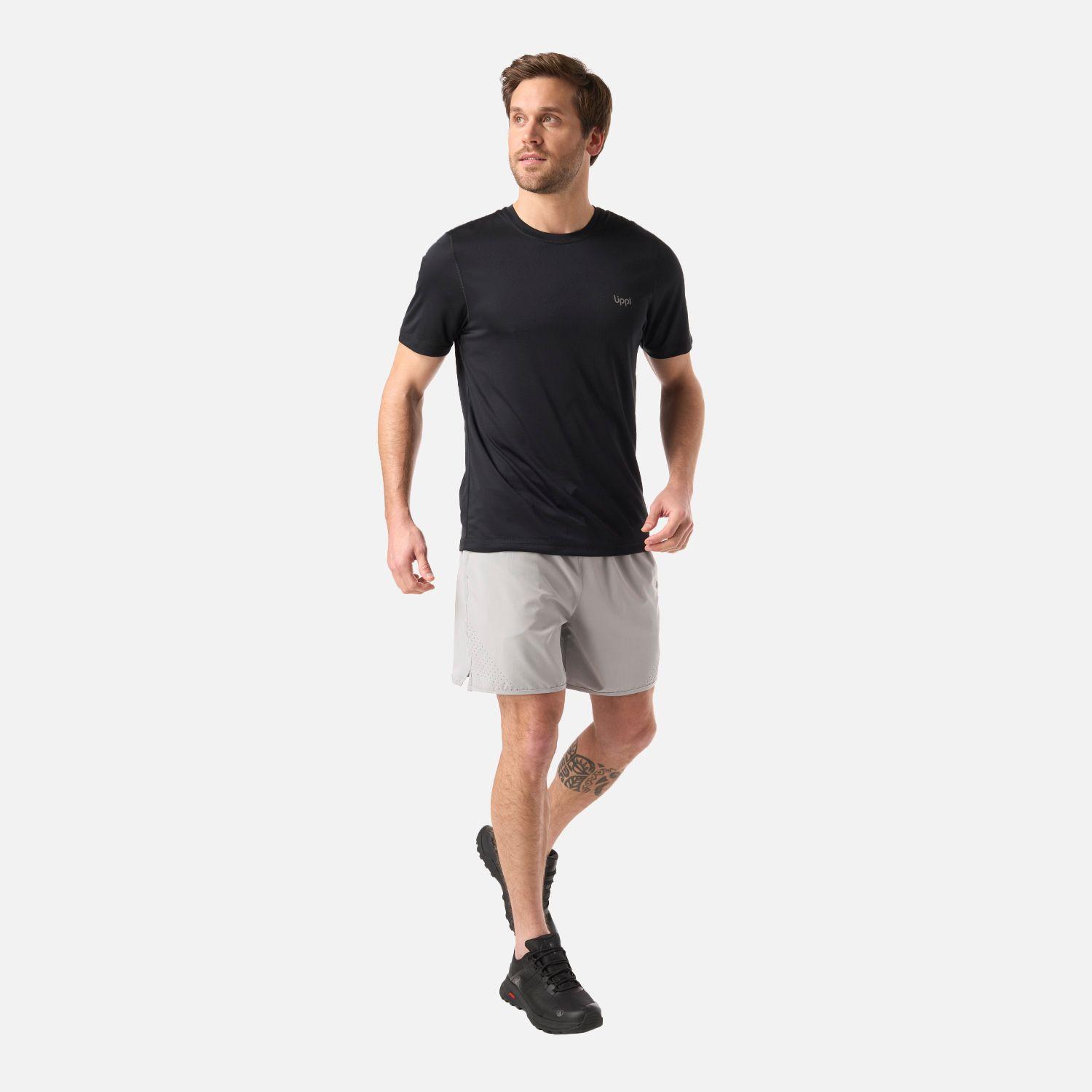 Polera Hombre Core Q-Dry T-Shirt Negro Lippi V26-4