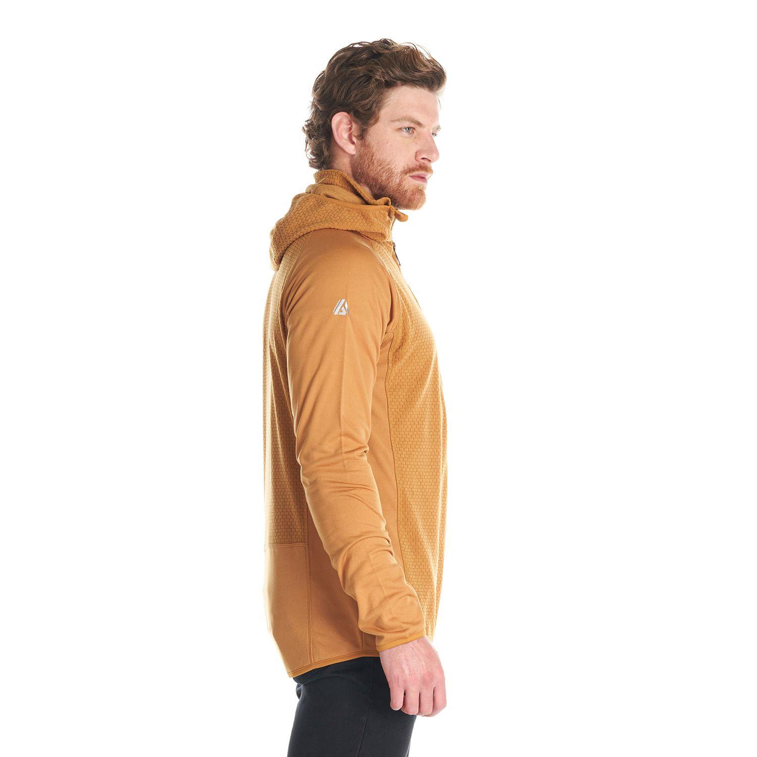 Poleron Hombre Jacaranda Mountain Nano-F 14 Zip Hoody Mostaza Lippi-3