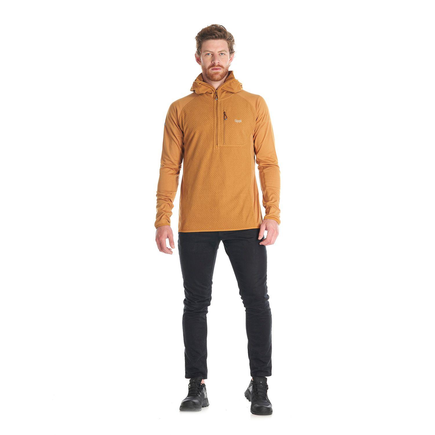 Poleron Hombre Jacaranda Mountain Nano-F 14 Zip Hoody Mostaza Lippi-6