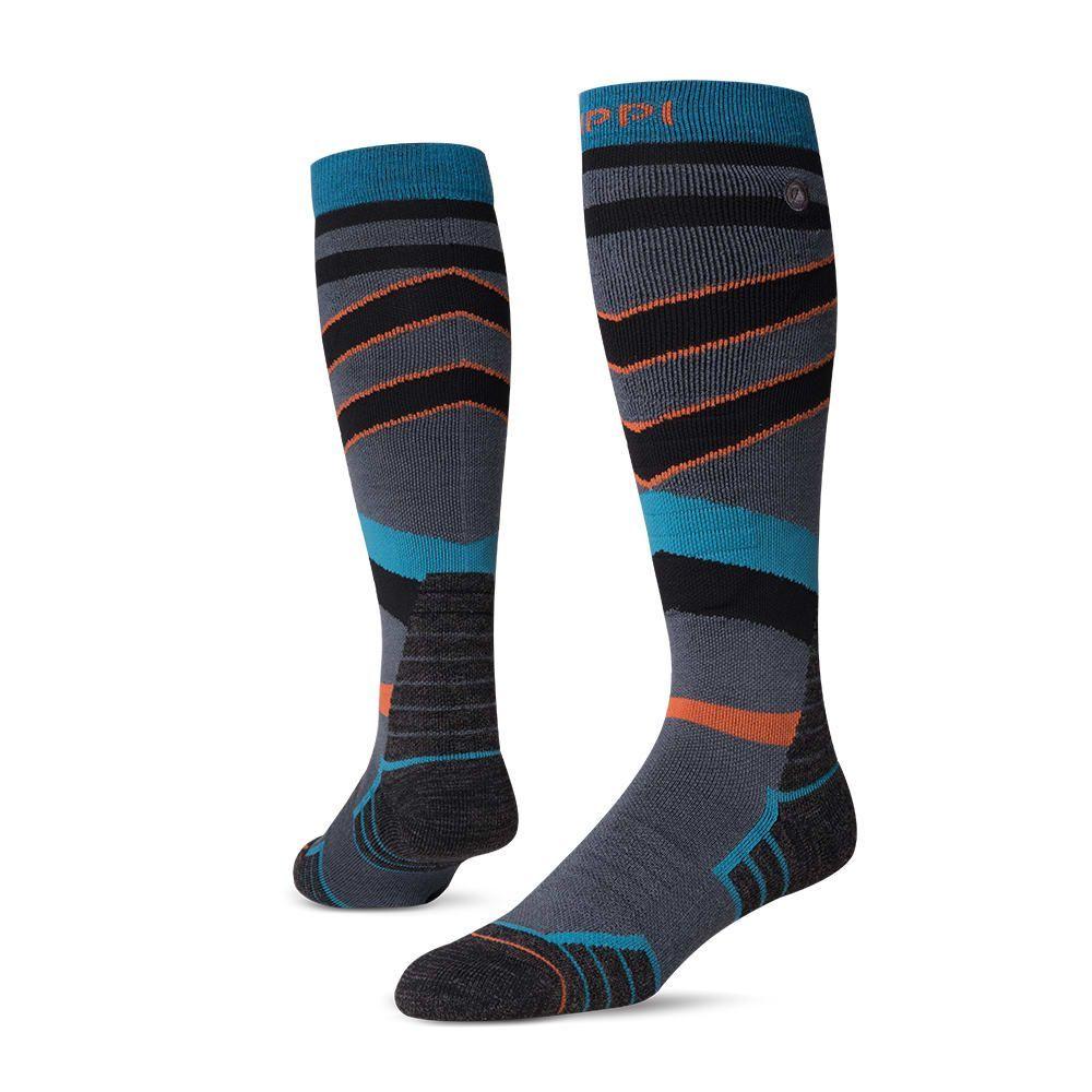 Calcetin Hombre 45º Ski Socks Large Melange Verde Oscuro Lippi-0