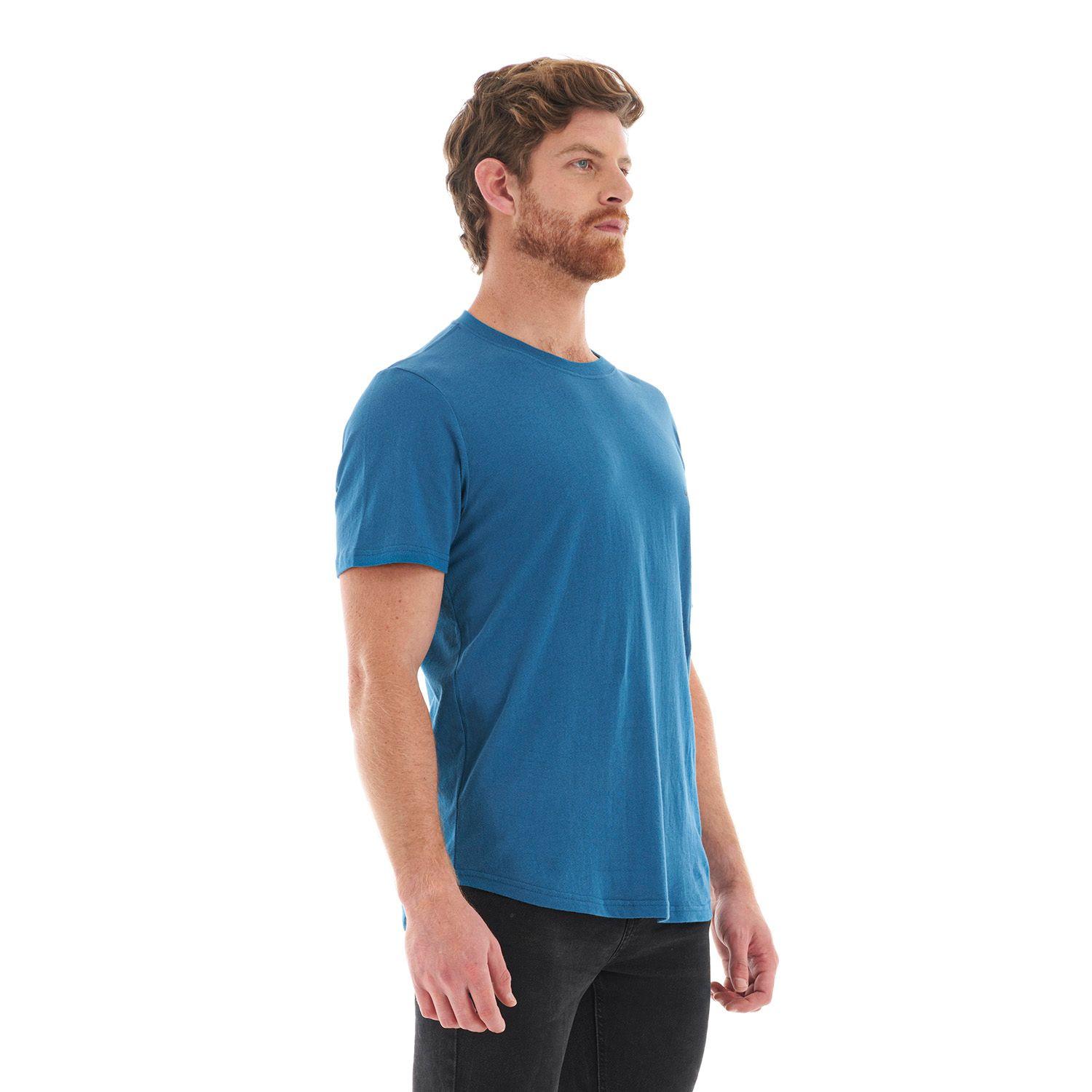 Polera Hombre Base Camp UV-Stop T-Shirt Turquesa Oscuro Lippi-2