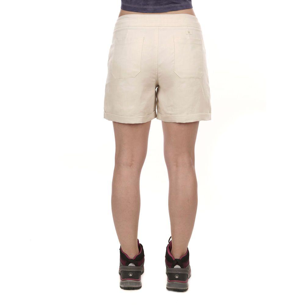 Short Mujer Lino Shorts Azul Piedra Lippi-7