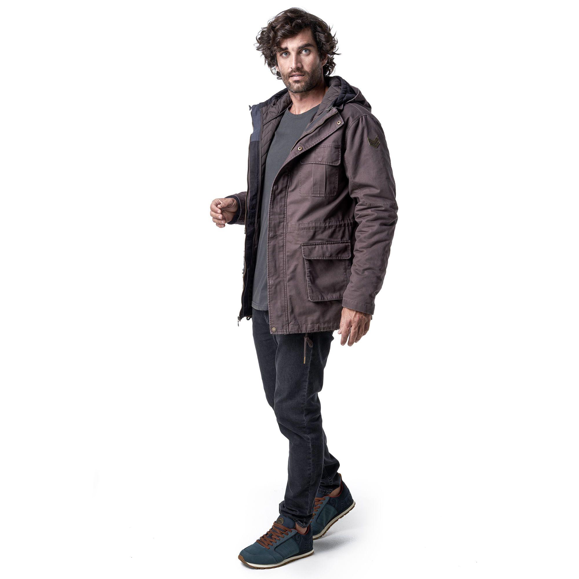 Chaqueta Hombre Comandante Ernesto Café Haka Honu-2