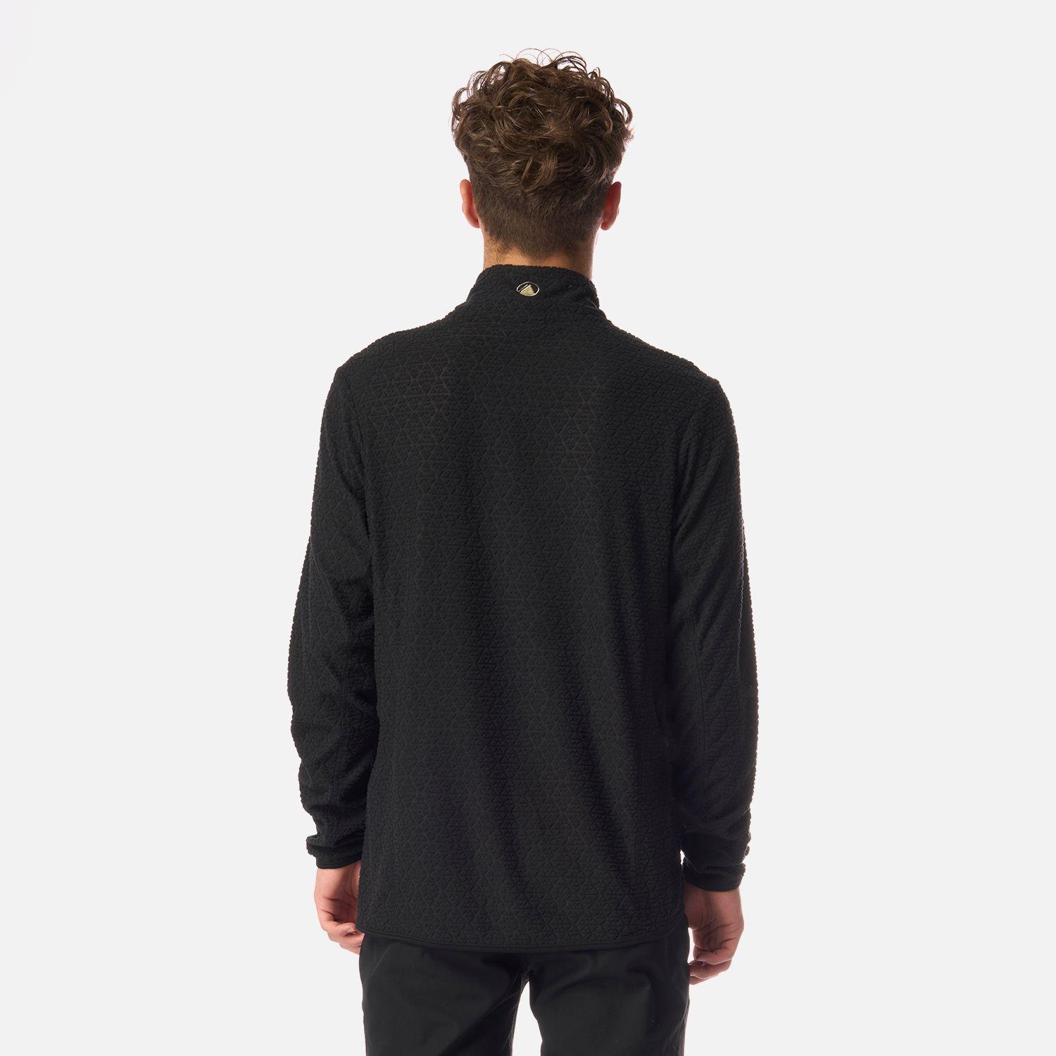 Polerón Teen Boy Mild Nano-F 1/4 Zip Negro Lippi I26-2
