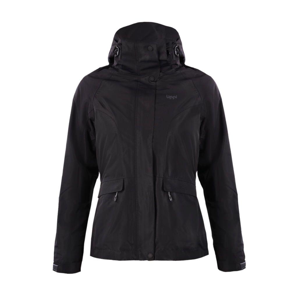 Chaqueta Mujer Tres Cruces Fusion-3 Hoody Jacket Negro Lippi I18-1