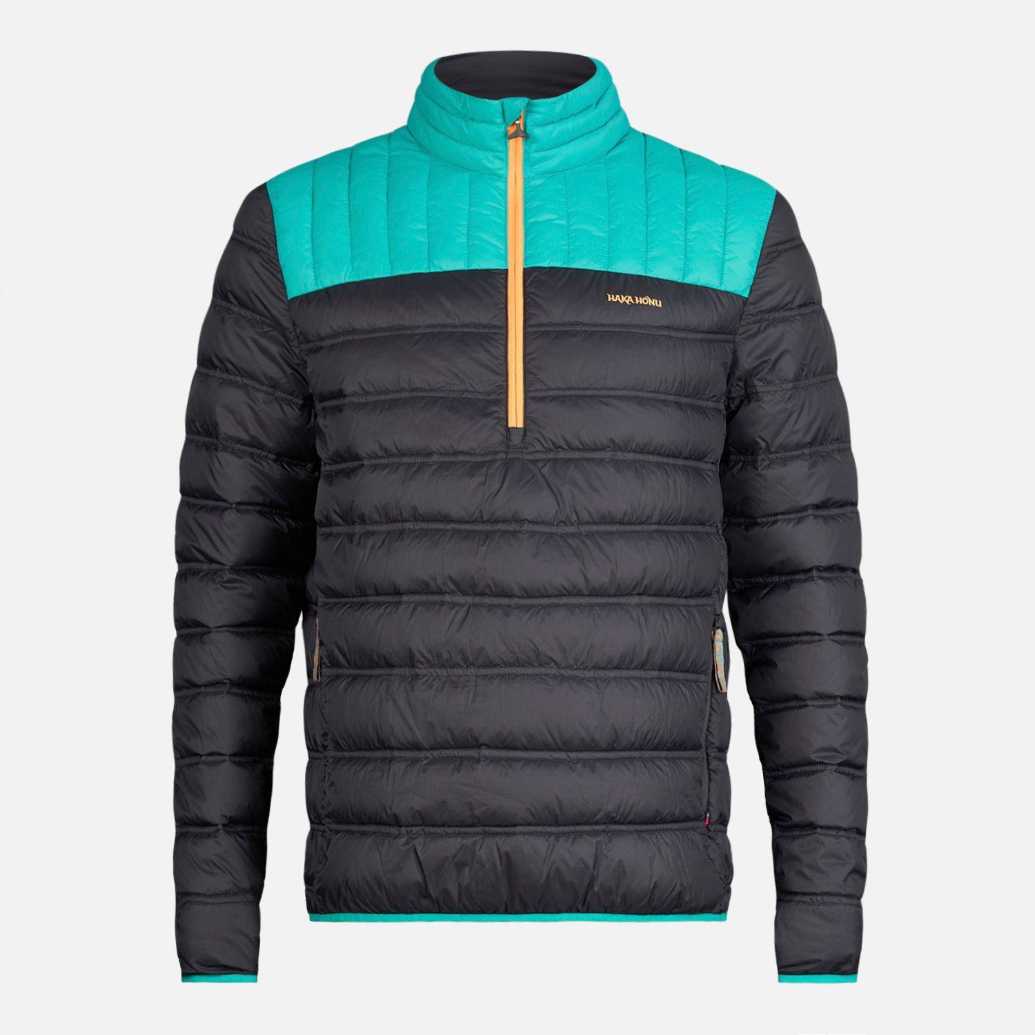Chaqueta Hombre Ultraliviana 1/4 Zip Negro Haka Honu-0