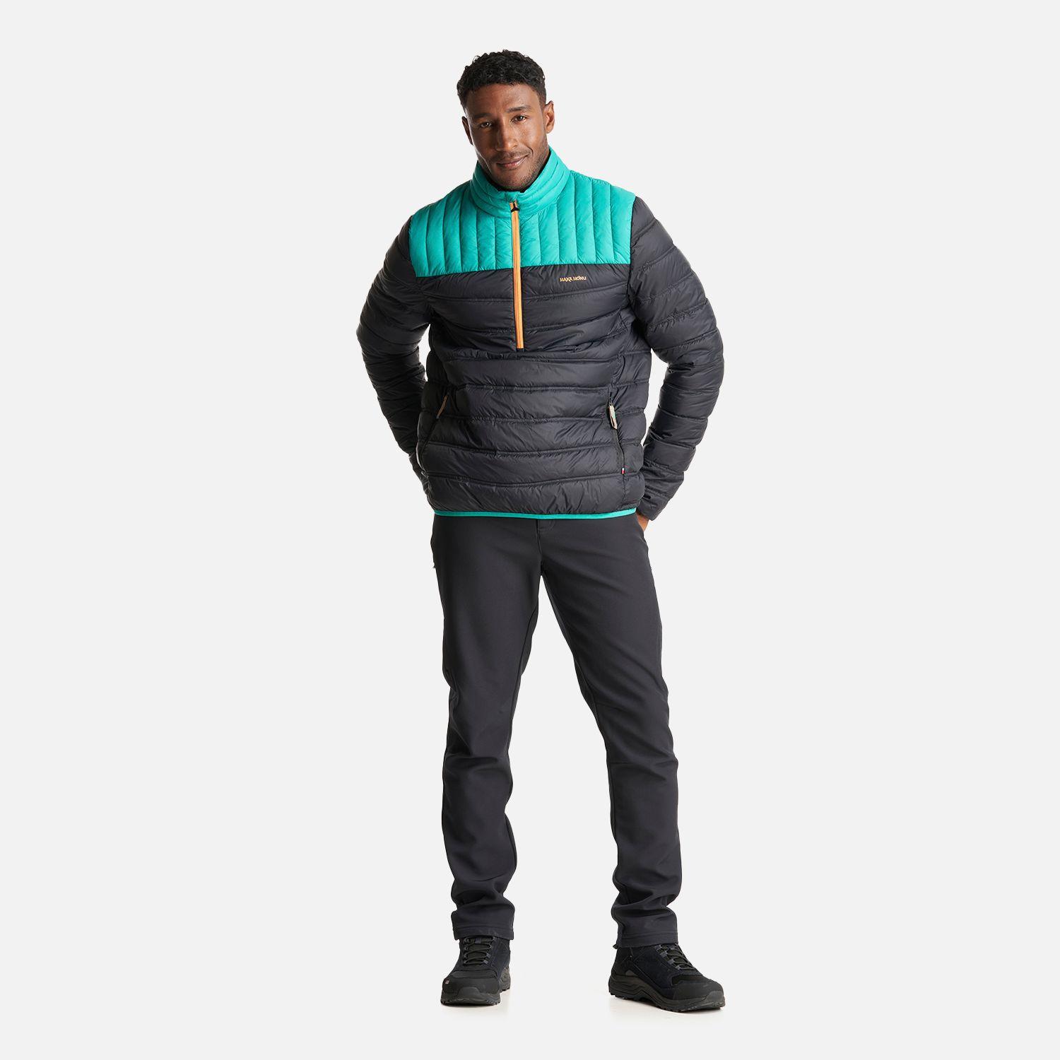 Chaqueta Hombre Ultraliviana 1/4 Zip Negro Haka Honu-6