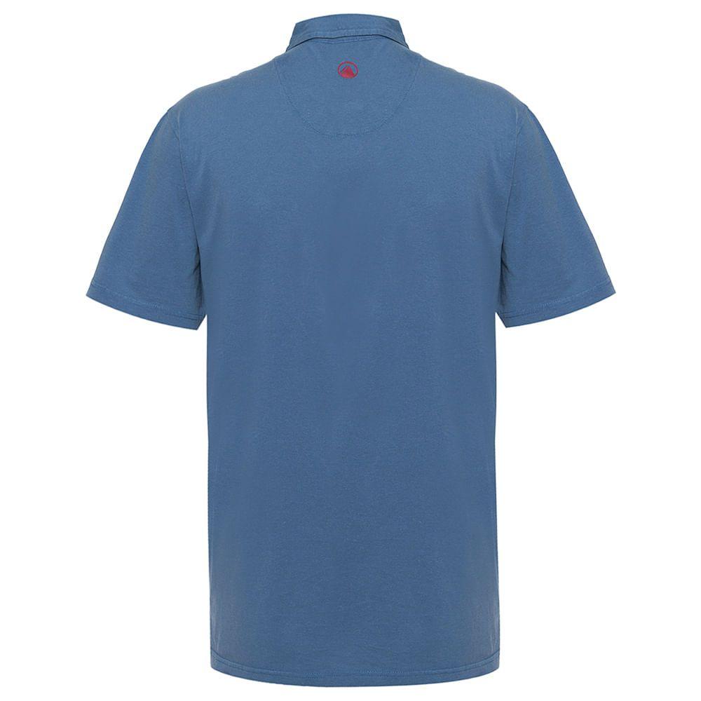 Polera Hombre Woodfire Polo Azul Piedra Lippi-1