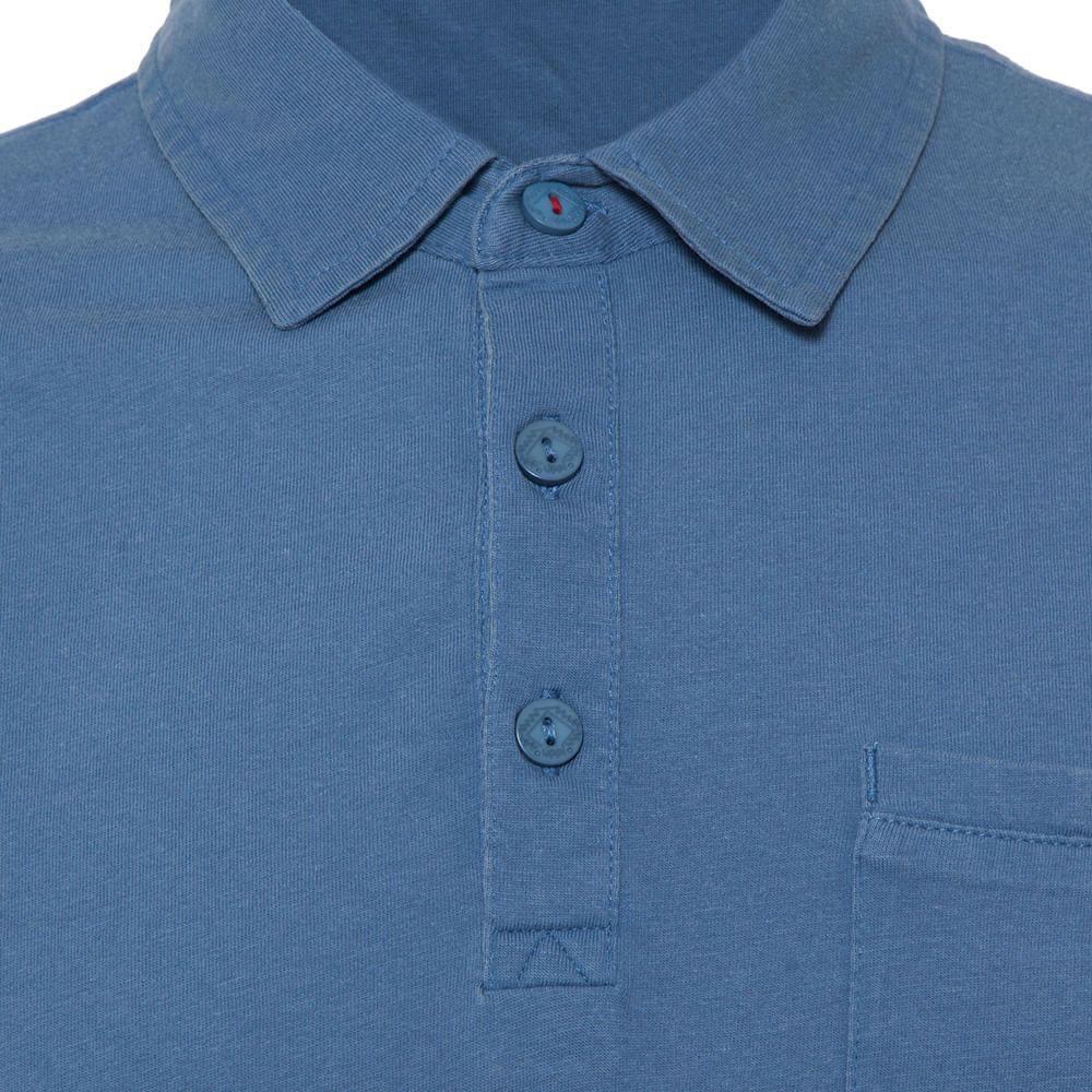 Polera Hombre Woodfire Polo Azul Piedra Lippi-3