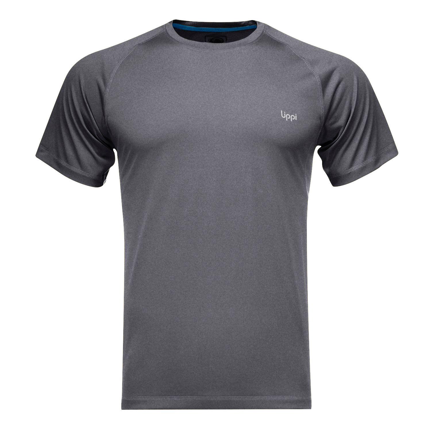 Polera Hombre Core Q-Dry T-Shirt Melange Grafito Lippi V23-0
