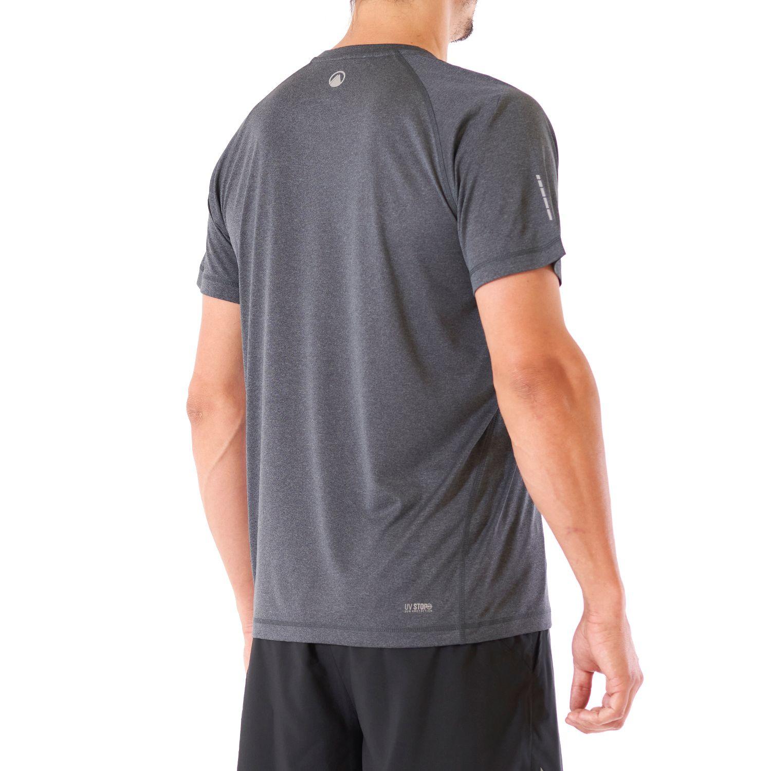 Polera Hombre Core Q-Dry T-Shirt Melange Grafito Lippi V23-3