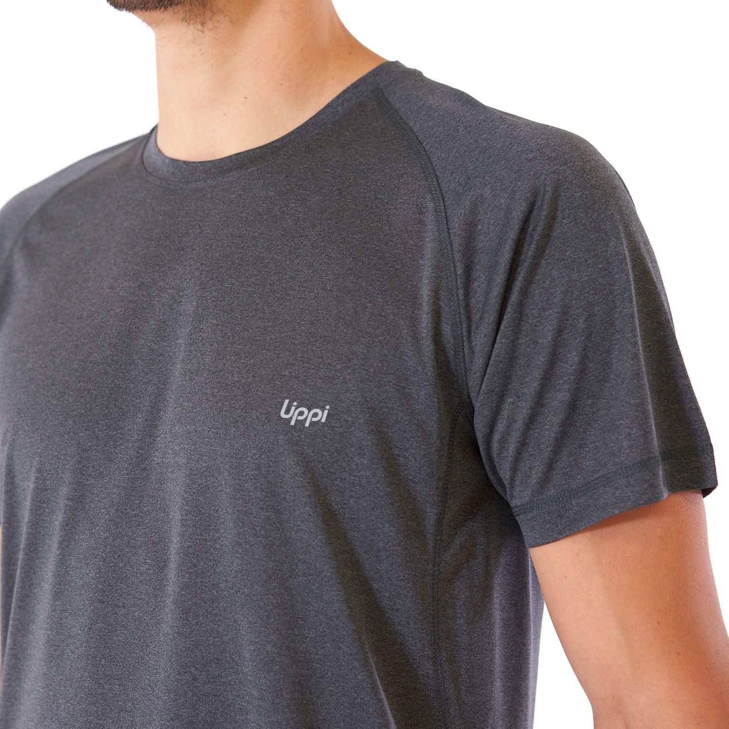 Polera Hombre Core Q-Dry T-Shirt Melange Grafito Lippi V23-4