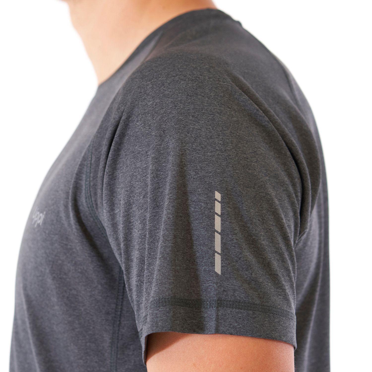 Polera Hombre Core Q-Dry T-Shirt Melange Grafito Lippi V23-5