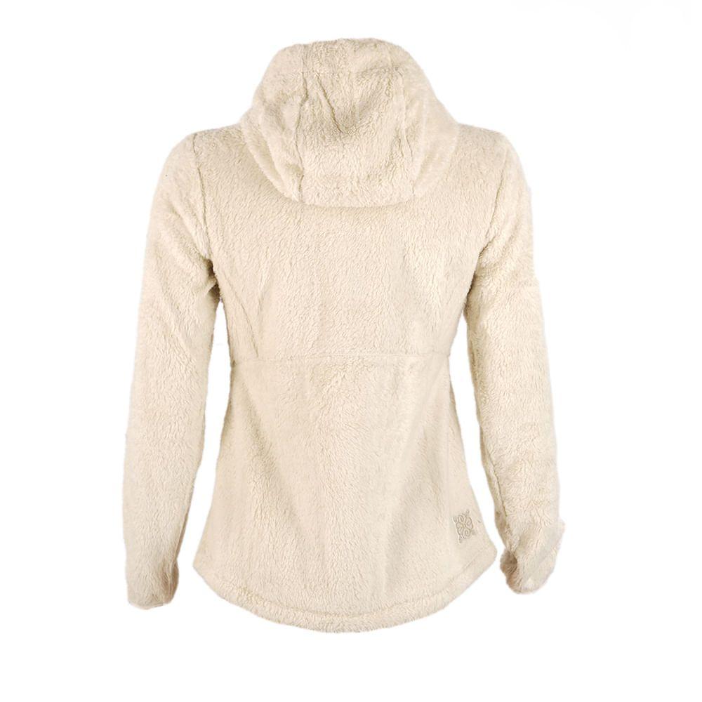 Poleron Mujer Bear Shaggy-Pro Hoody Jacket Crema Lippi-1