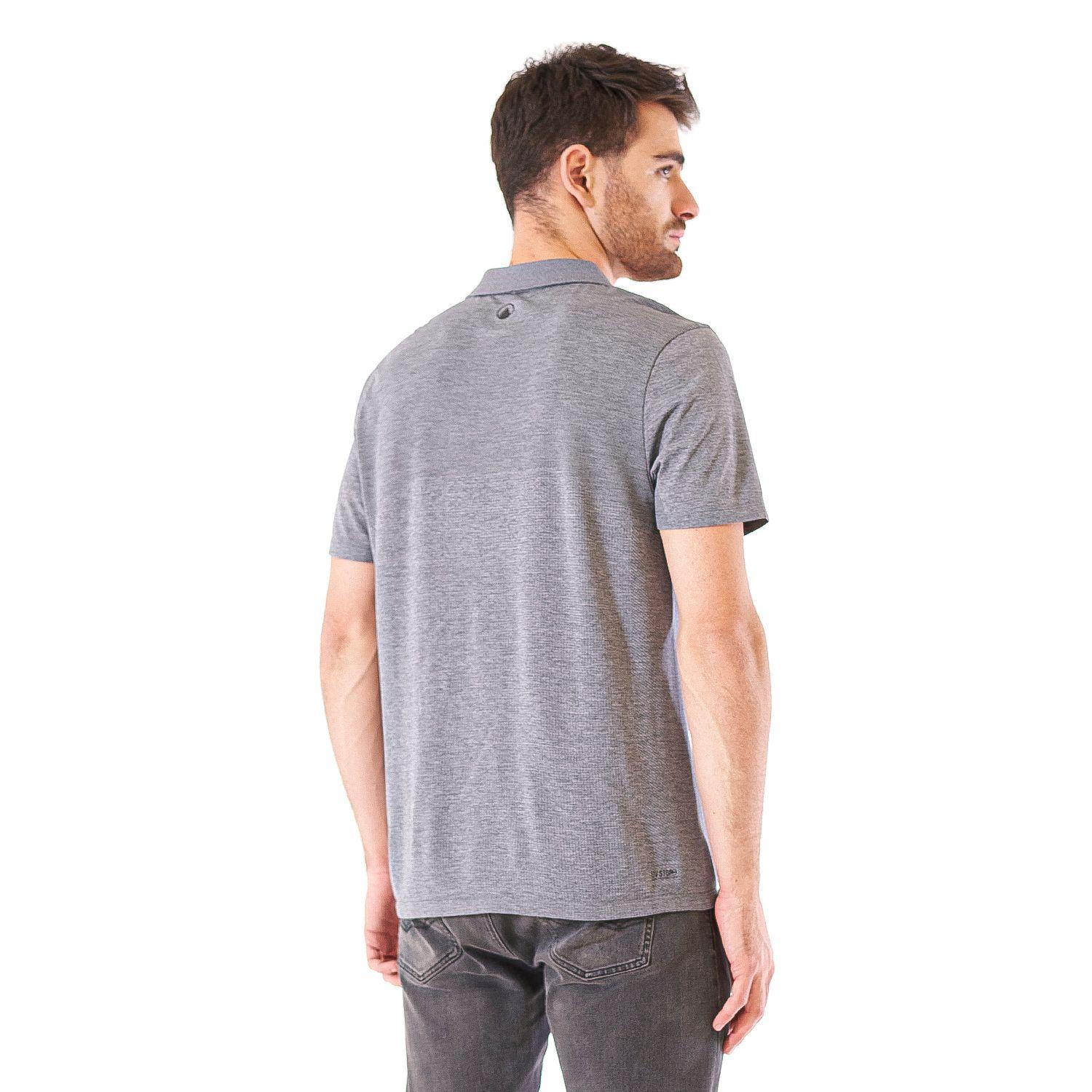 Polera Hombre B-Classic Seamless Polo Gris Medio Lippi-3