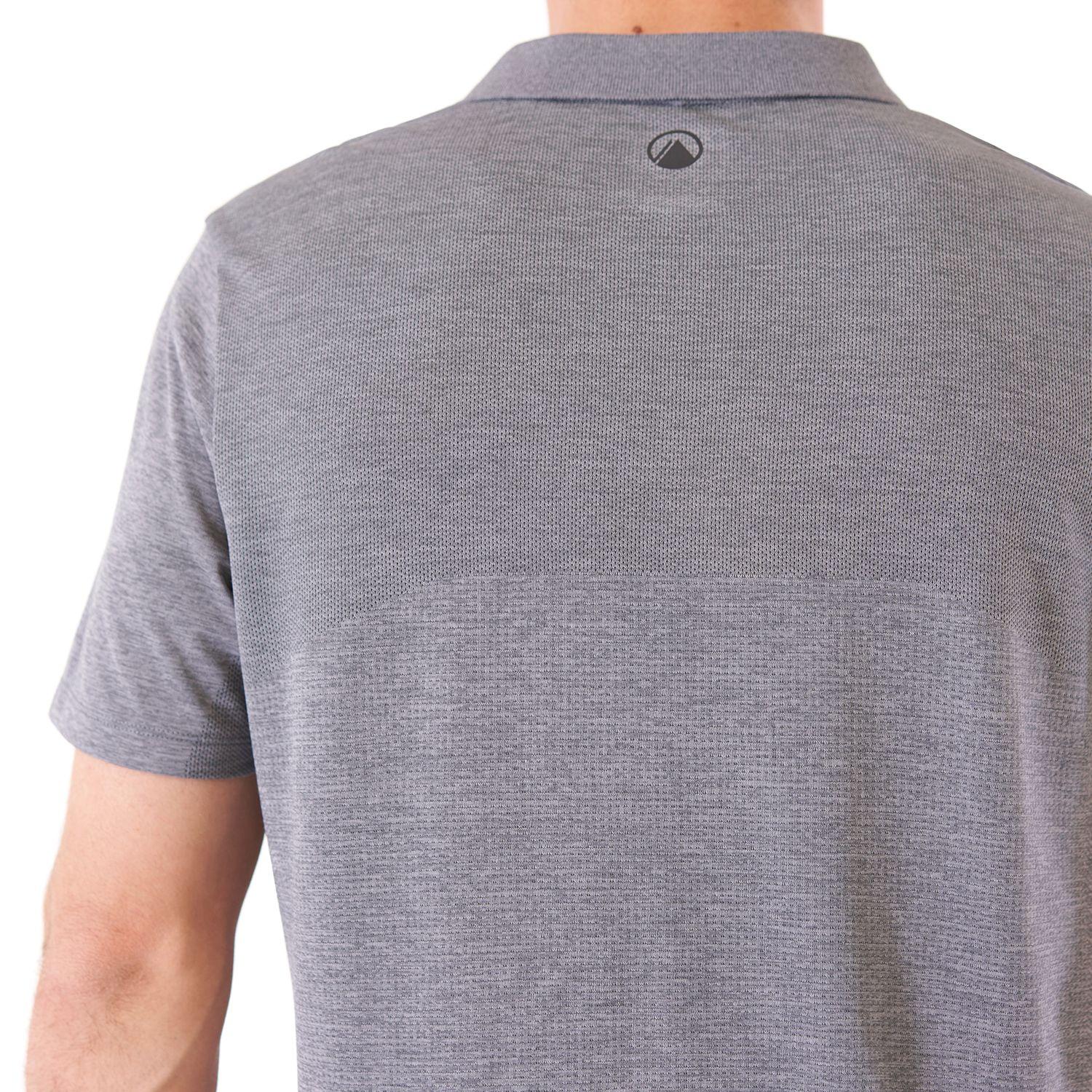 Polera Hombre B-Classic Seamless Polo Gris Medio Lippi-5