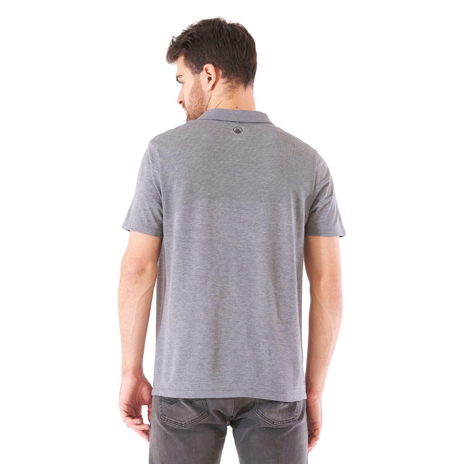 Polera Hombre B-Classic Seamless Polo Gris Medio Lippi-6