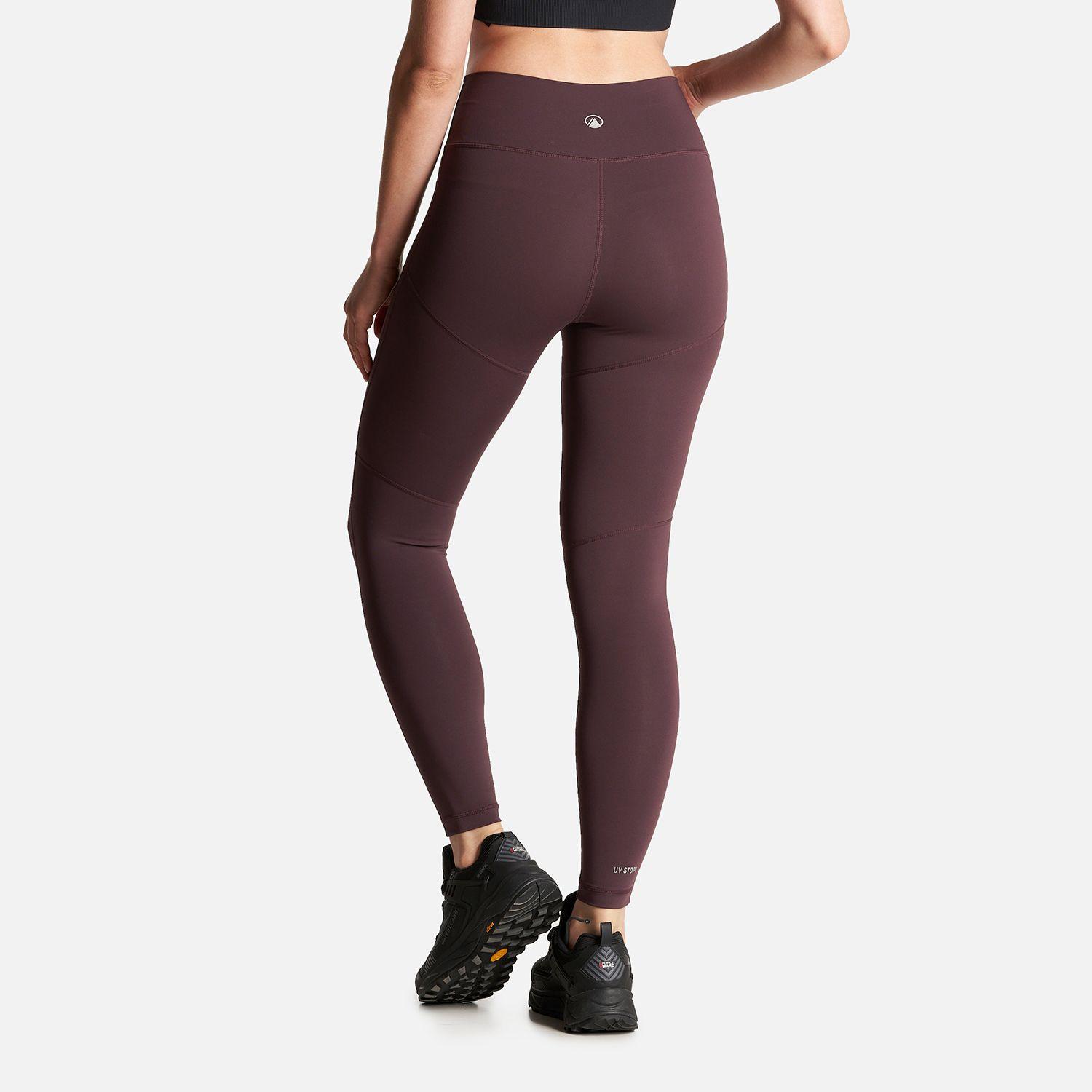 Calza Mujer In-Action Trekking Leggins Burdeo Lippi-3