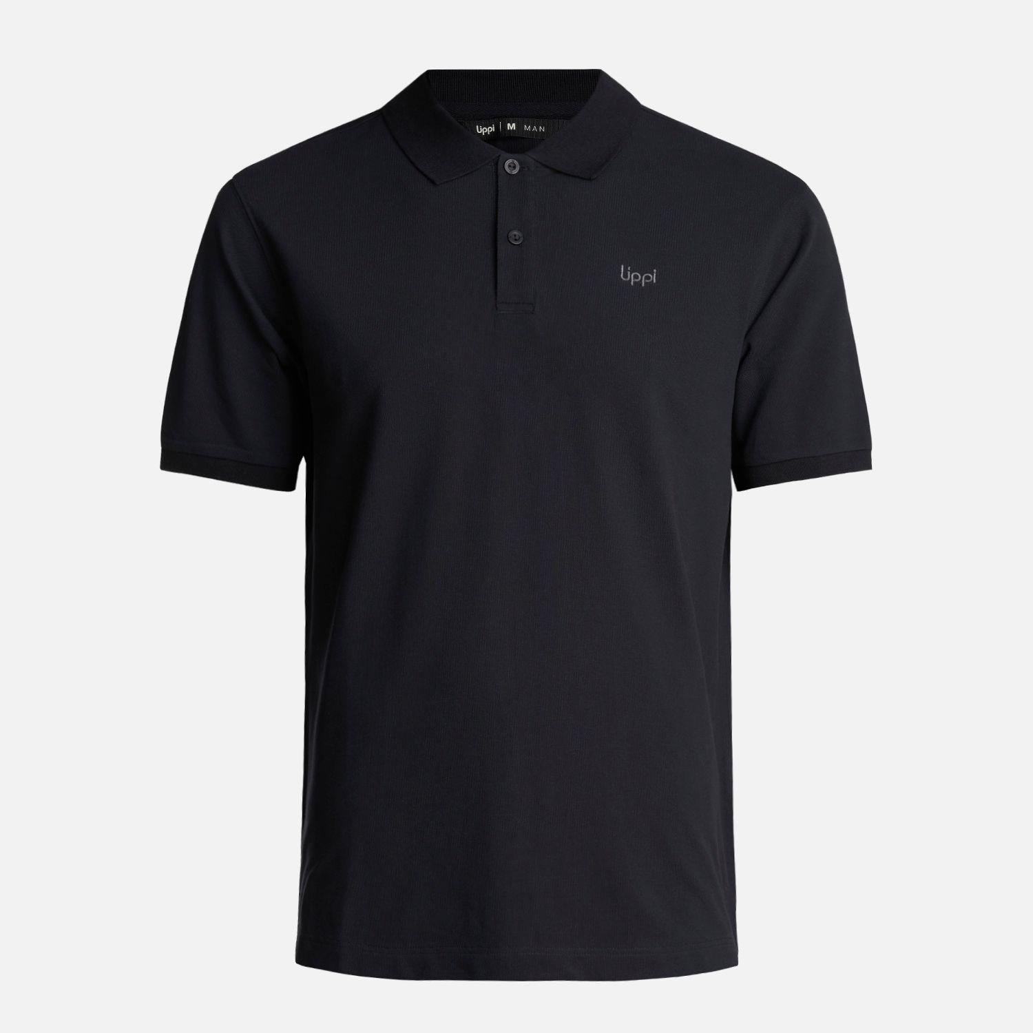 Polera Hombre First Class Elastic Polo Negro Lippi V24-0