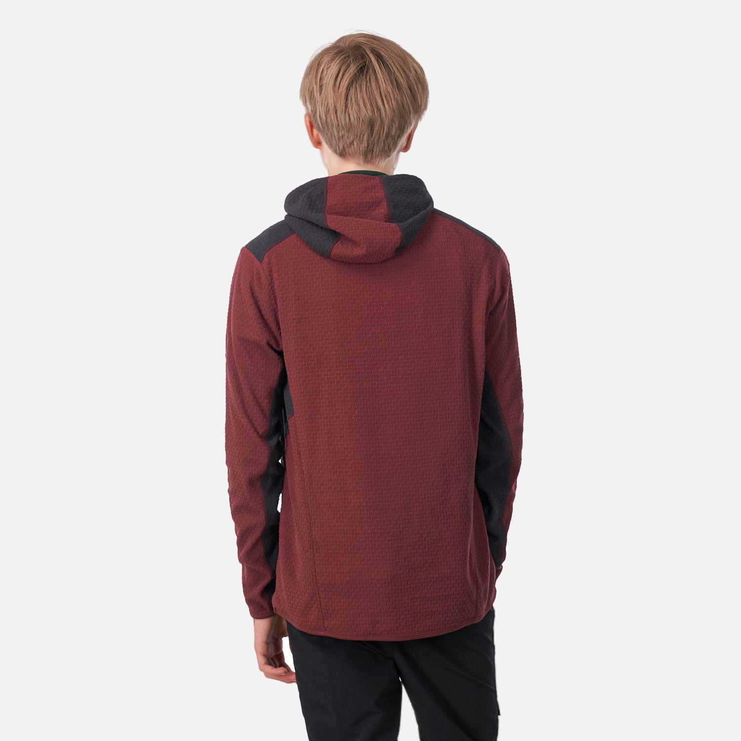 Poleron Teen Boy Mild Nano-F 14 Zip Hoody Burdeo Lippi-2