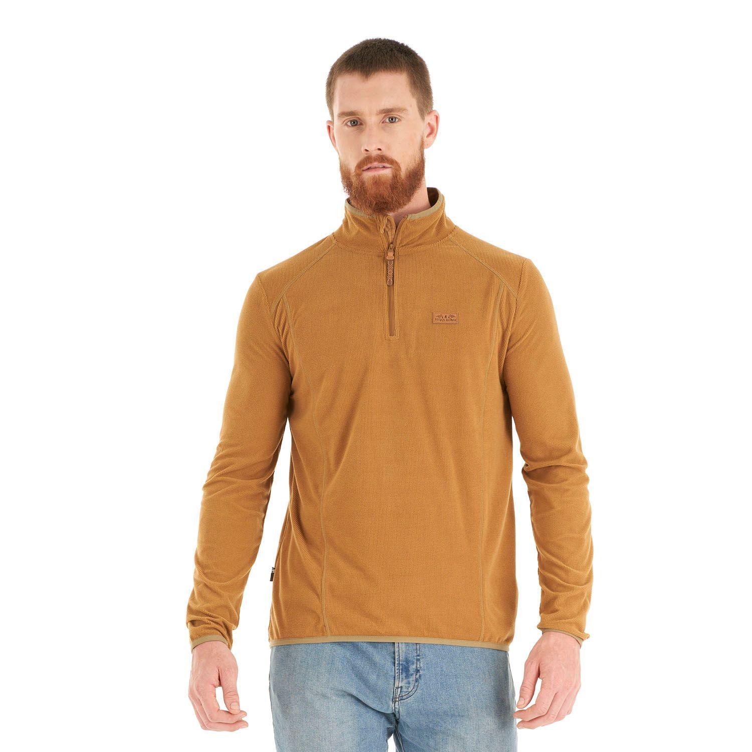 Poleron Hombre Taina Mostaza Haka Honu I21-1