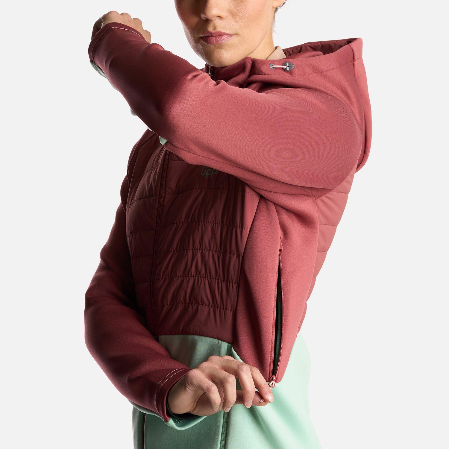 Poleron Mujer ColdMove WindBreaker SteamPro Hoody Jacket Rosado Oscuro Lippi-5