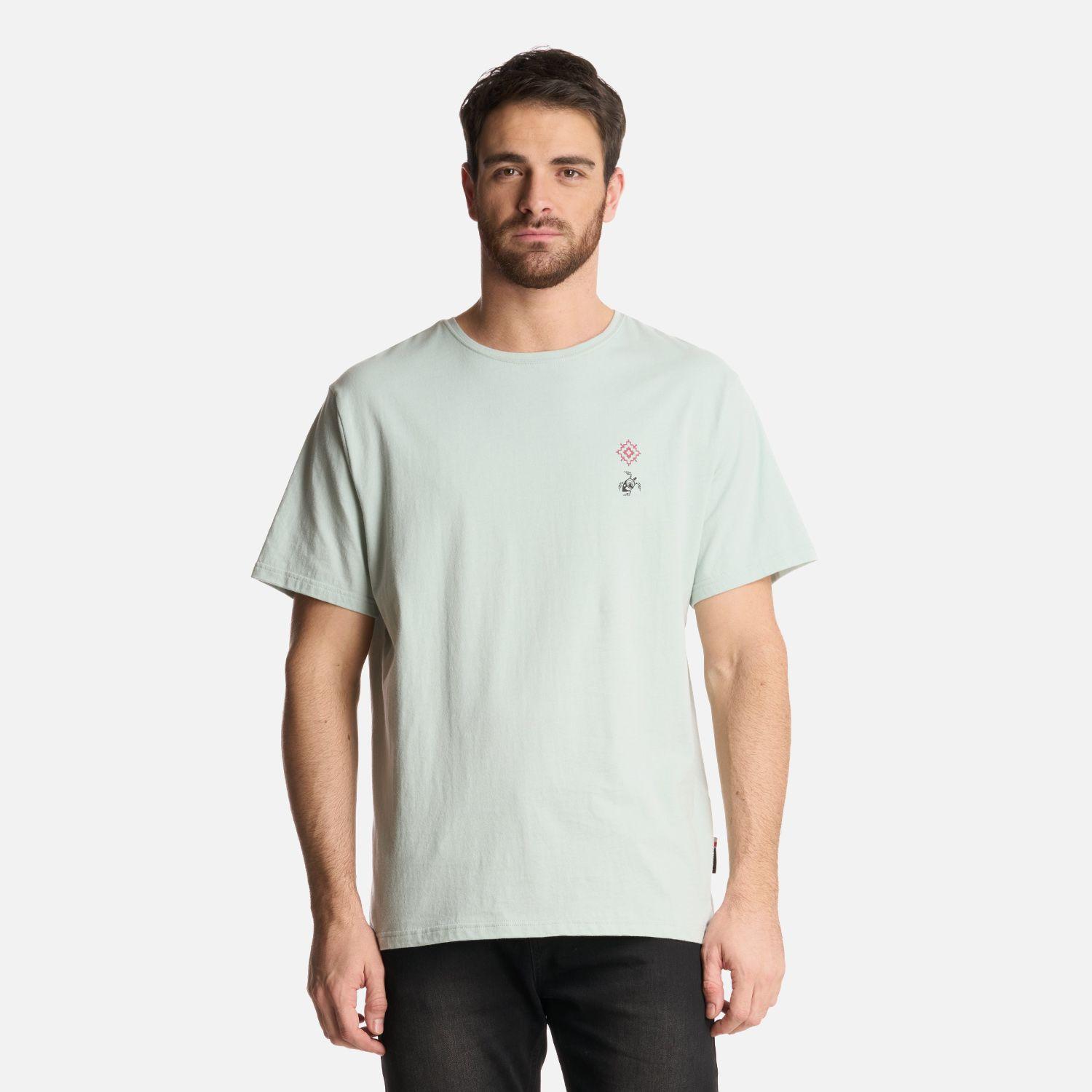 Polera Hombre Araucaria Milenaria Gris Claro Haka Honu-0