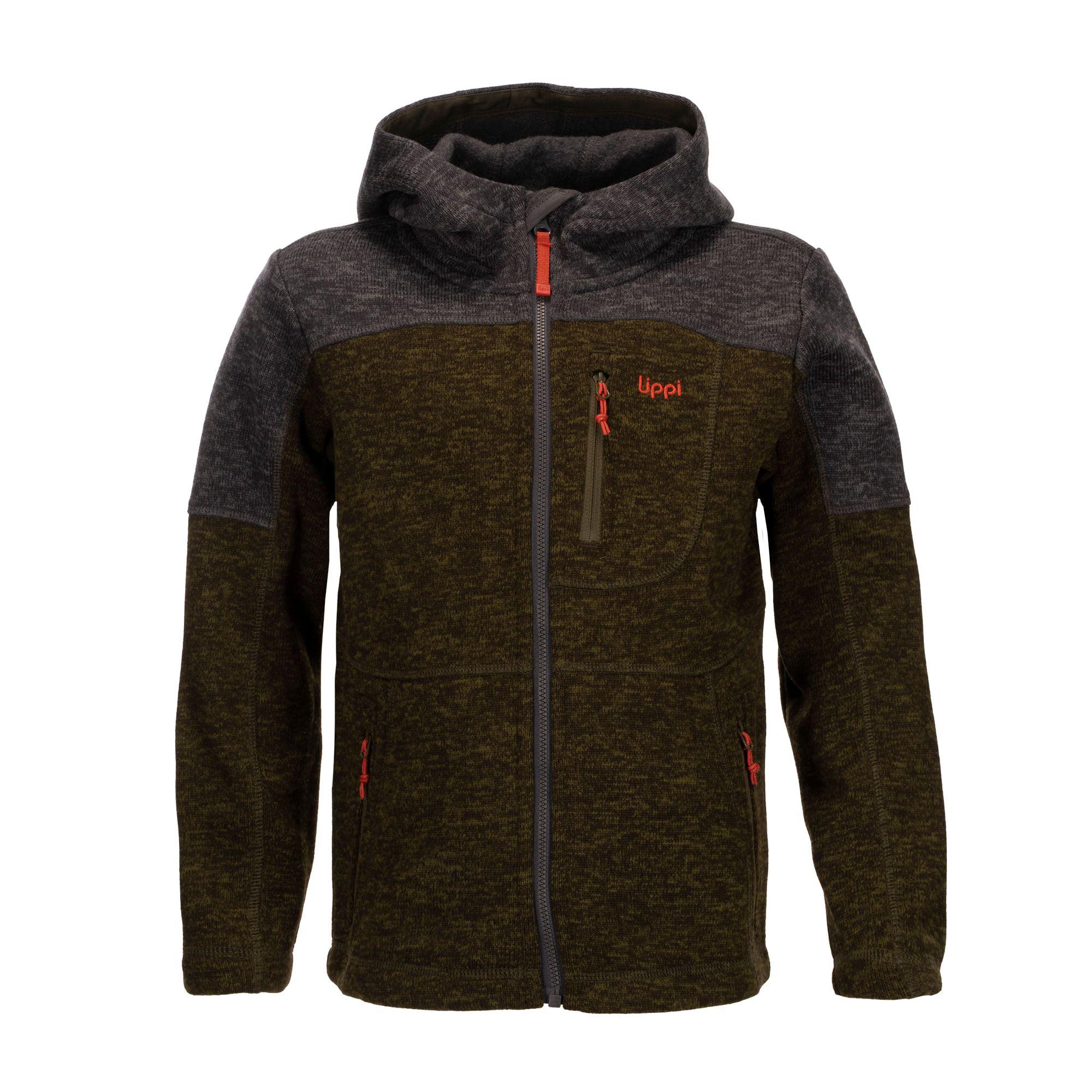 Chaqueta Niño Explorer Therm-Pro Hoody Jacket Melange Verde Oscuro / Melange Grafito Lippi-0
